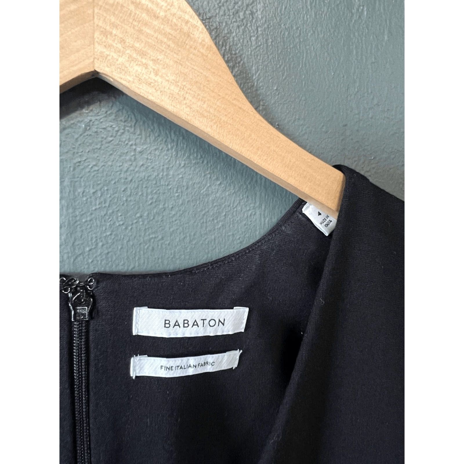 Vintage Babaton Black Sleeveless V-Neck Midi Dress Shirt Dress Womens Size 4 Size S / US 4 / IT 40 - 3 Thumbnail