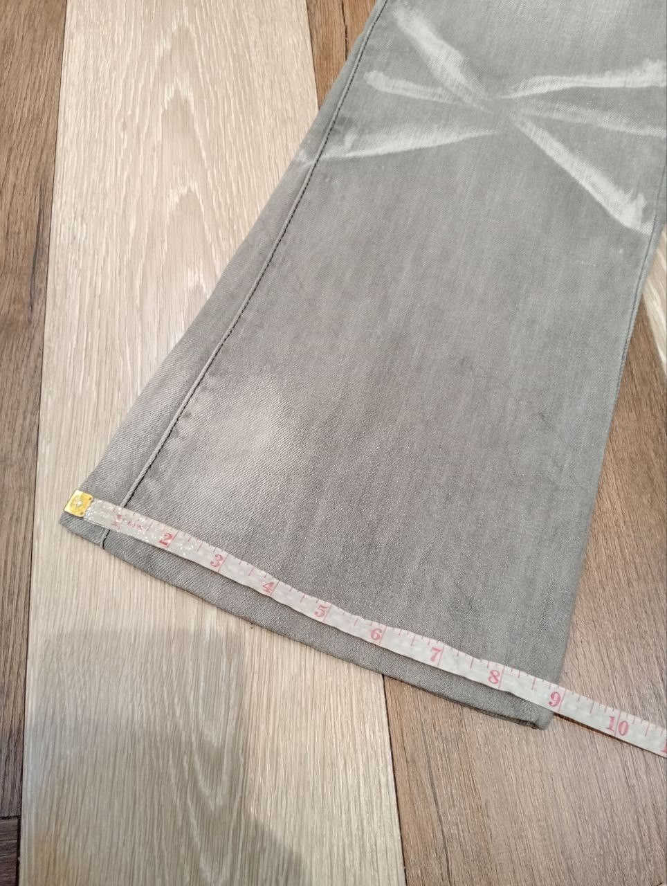 semanticdesign SEMANTIC DESIGN JAPAN GREY WASHED DENIM FLARED PANTS Size US 32 / EU 48 - 16 Thumbnail