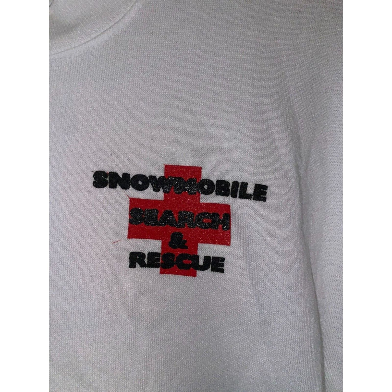 Jerzees Vintage Snowmobile Sweatshirt Search & Rescue 90s VTG L Size US L / EU 52-54 / 3 - 3 Thumbnail