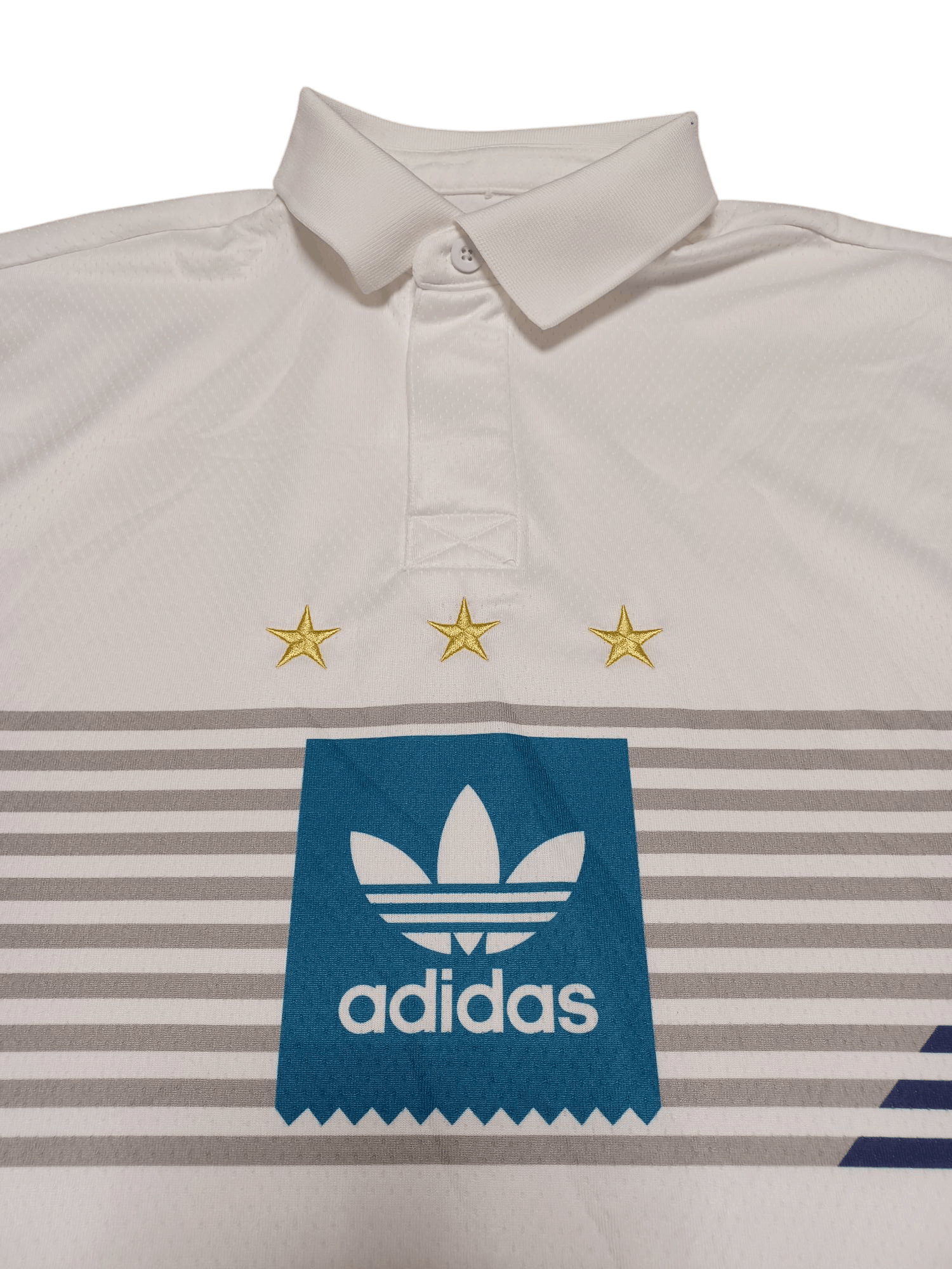 Adidas ADIDAS BIGLOGO VINTAGE JERSEY SOCCER RUGBY SHIRT Size US M / EU 48-50 / 2 - 2 Thumbnail