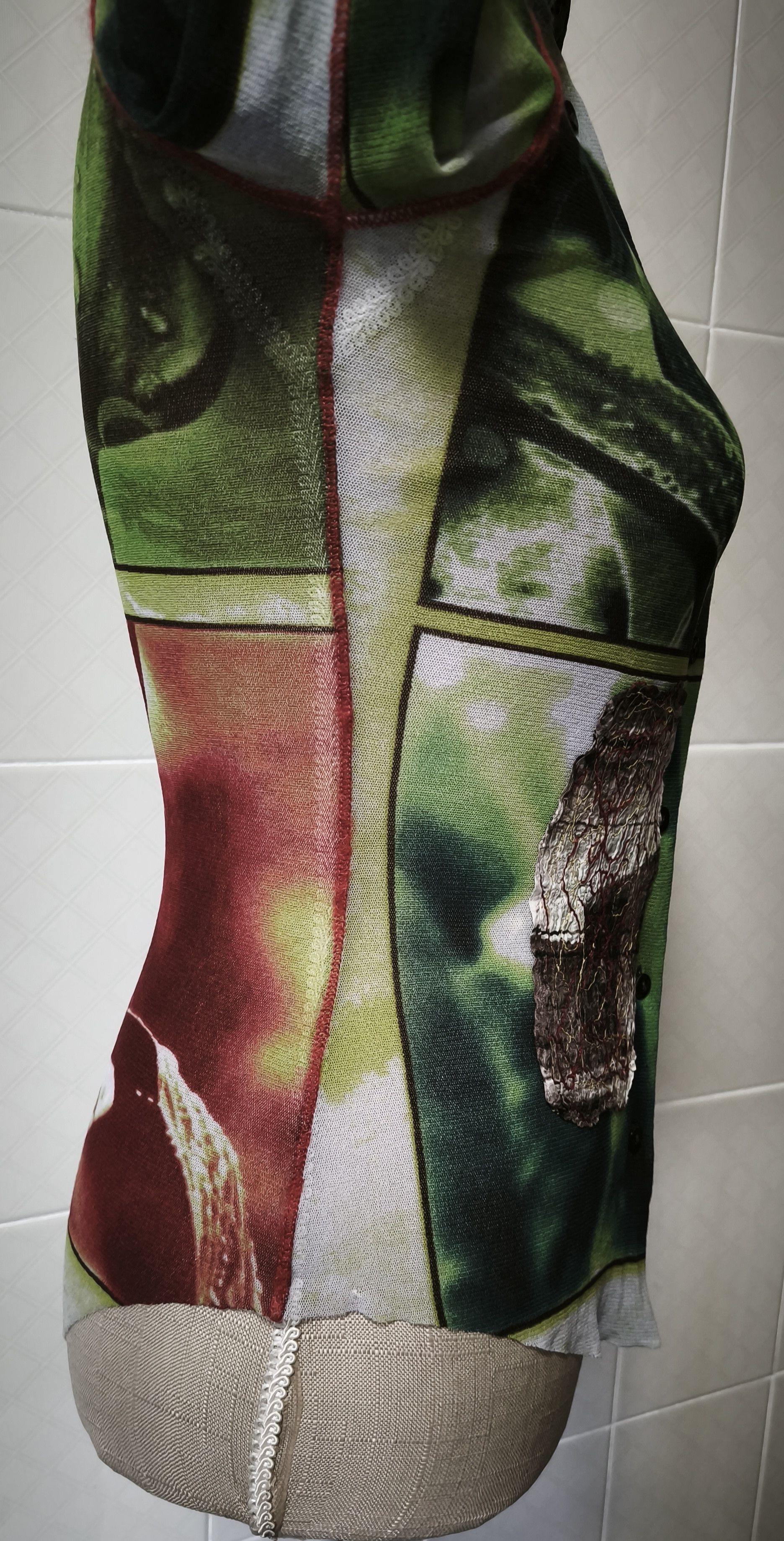 Jean Paul Gaultier Sping 2002 - Plants Photos print mesh top Size S / US 4 / IT 40 - 20 Thumbnail