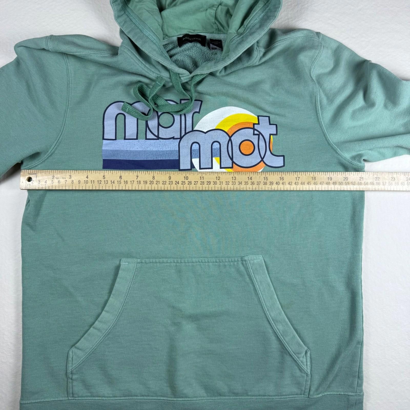 Marmot Marmot Graphic Logo Hoodie Sage Green Pullover M Size US M / EU 48-50 / 2 - 5 Thumbnail