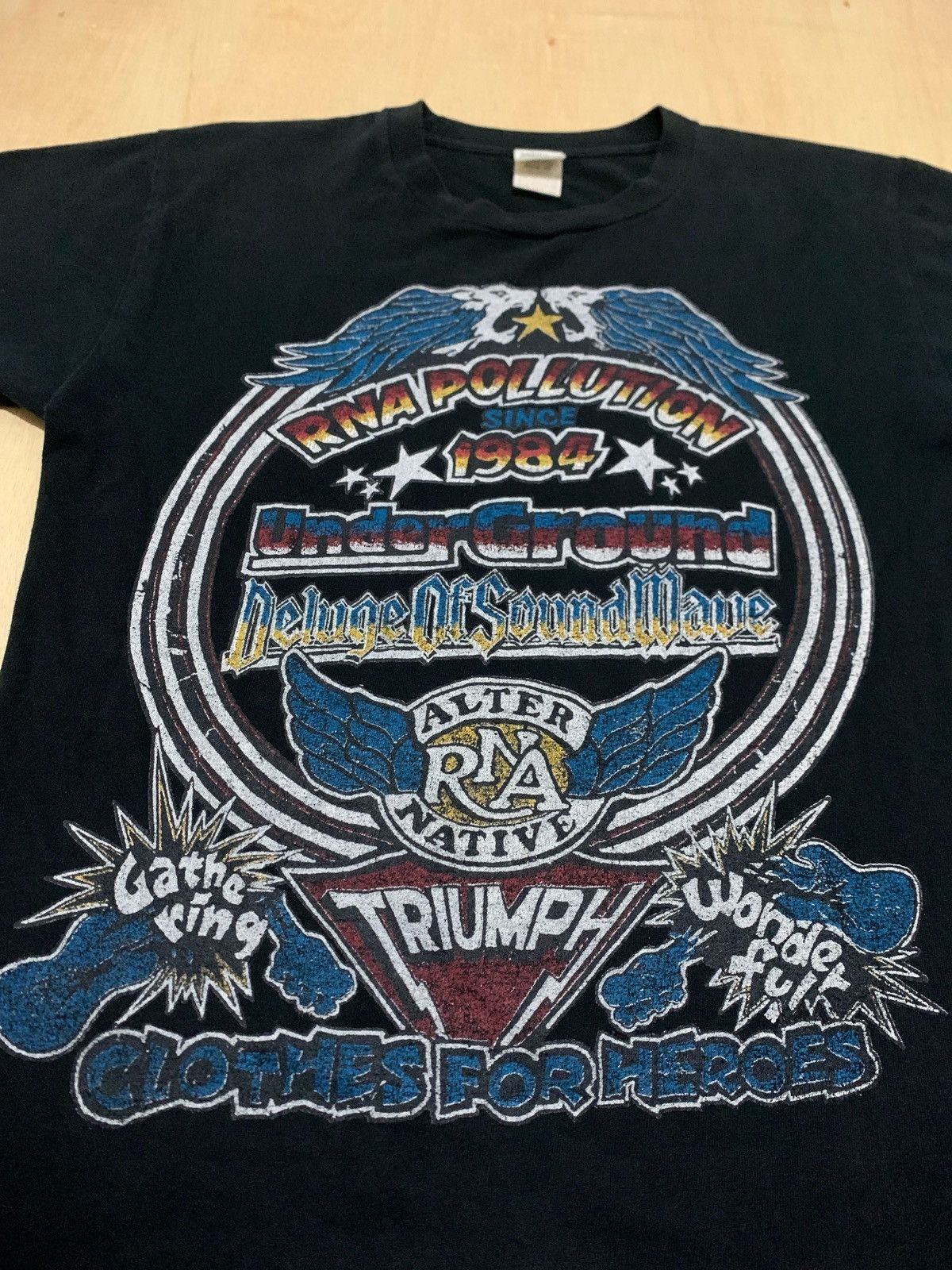 Hysteric Glamour × If Six Was Nine × Japanese Brand Vintage Rna Pollution UnderGround Punk style Tshirt Size US M / EU 48-50 / 2 - 3 Thumbnail