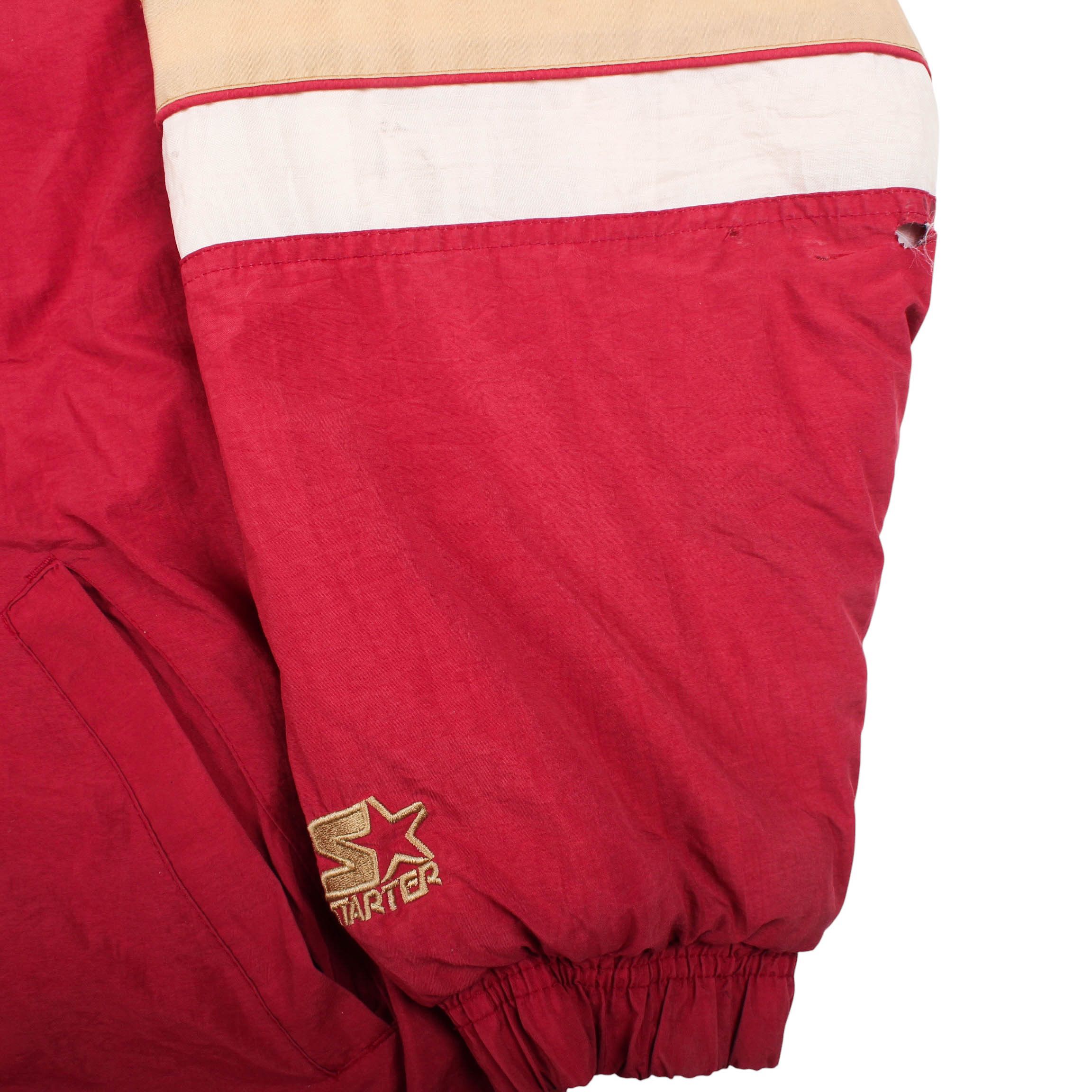 Starter 49ers Starter Jacket 90s San Francisco Hooded Puffer Coat Size US XL / EU 56 / 4 - 6 Thumbnail