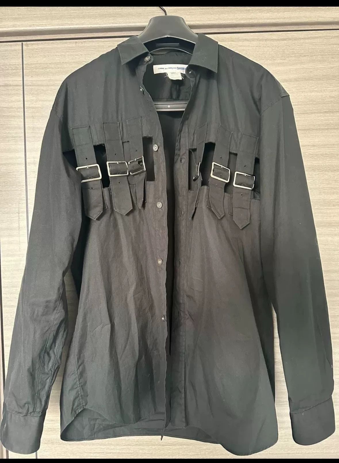Comme des Garcons COMME des GARÇONS Black Long-Sleeve Shirt Size US M / EU 48-50 / 2 - 1 Thumbnail