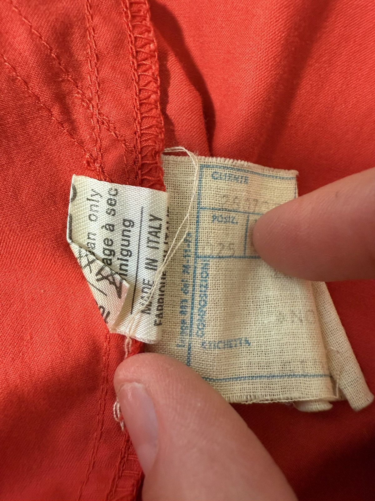 Giorgio Armani Rare Unique Giorgio Armani 1980s Runway Red Jumpsuit Size US 34 / EU 50 - 7 Thumbnail