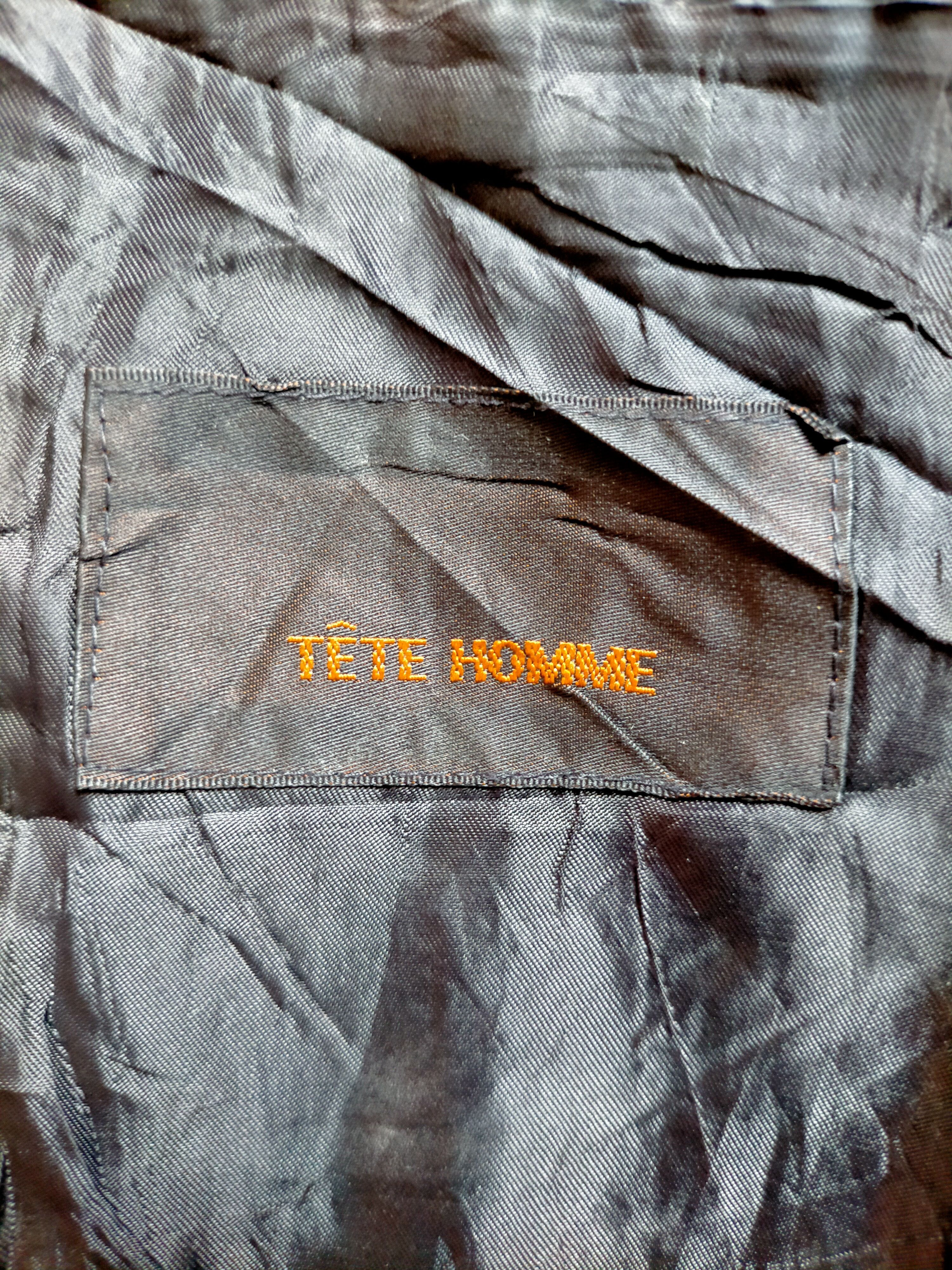 Tete Homme Tete Homme Issey Miyake Vintage Leather Ramones Jacket Size US M / EU 48-50 / 2 - 21 Thumbnail