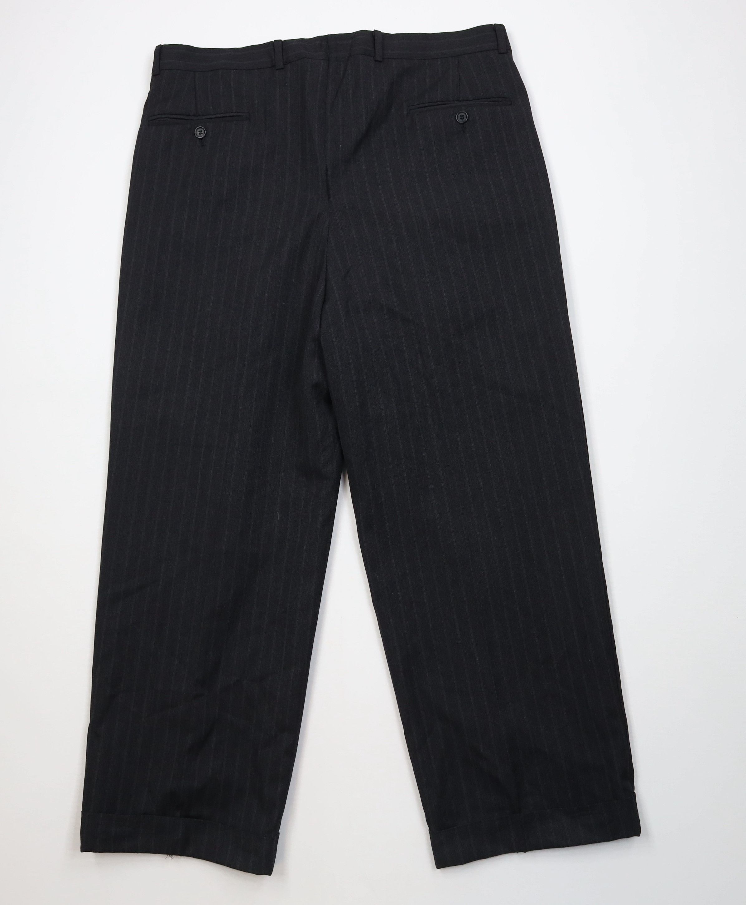 Vintage Vintage 90s Streetwear Wool Knit Wide Leg Chino Pants Size US 38 / EU 54 - 10 Thumbnail