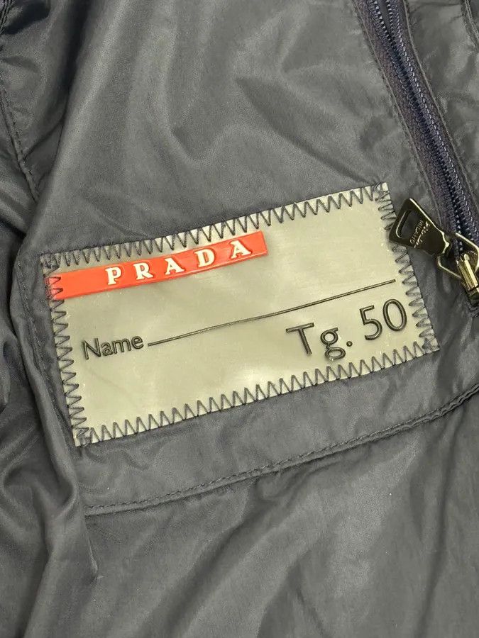 Prada 2000s Prada Navy Linea Rossa Windbreaker Jacket Size US M / EU 48-50 / 2 - 10 Thumbnail