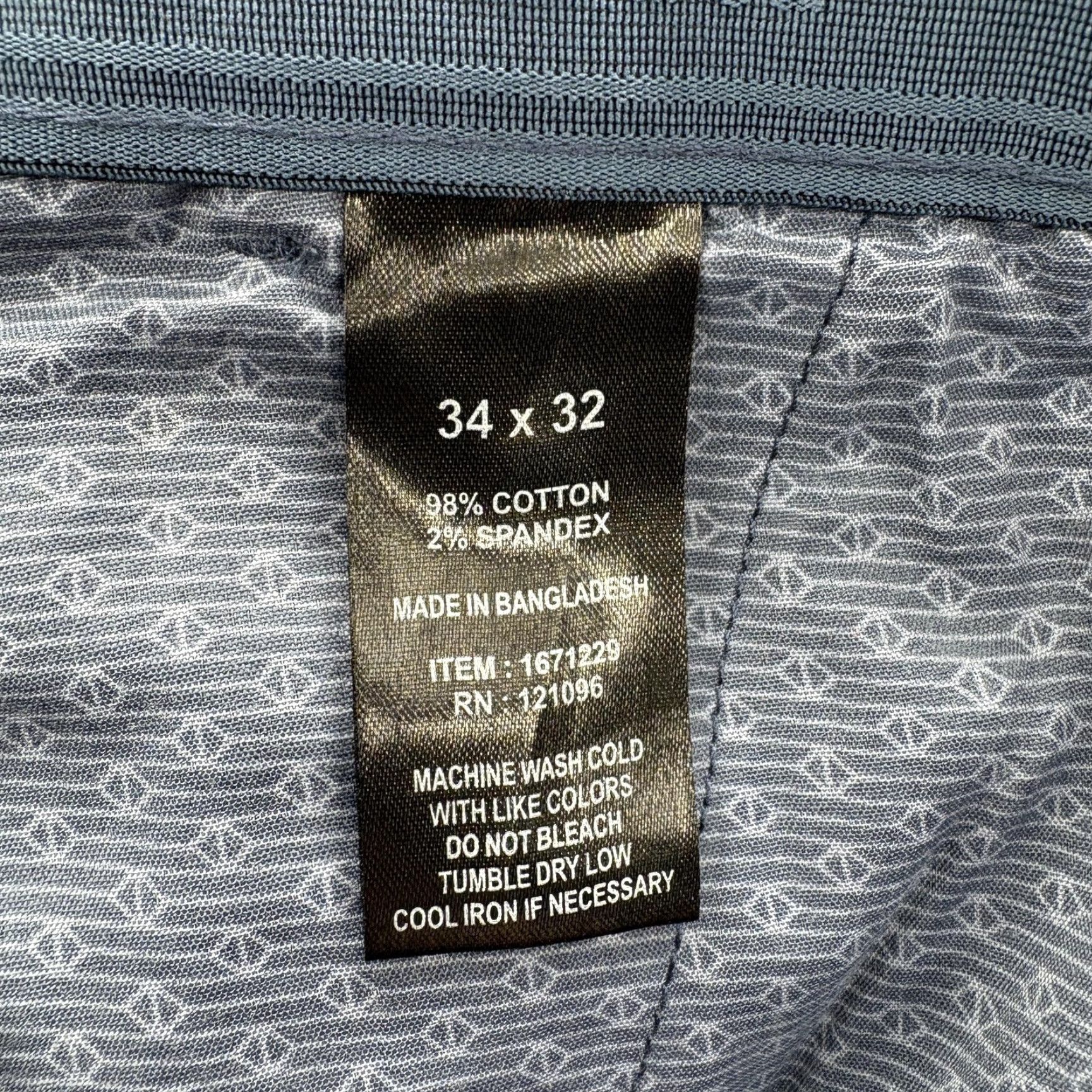 English Laundry English Laundry Pants Mens 34x26 Blue Slimmer Straight Leg Chino Casual Comfort Size US 34 / EU 50 - 5 Thumbnail