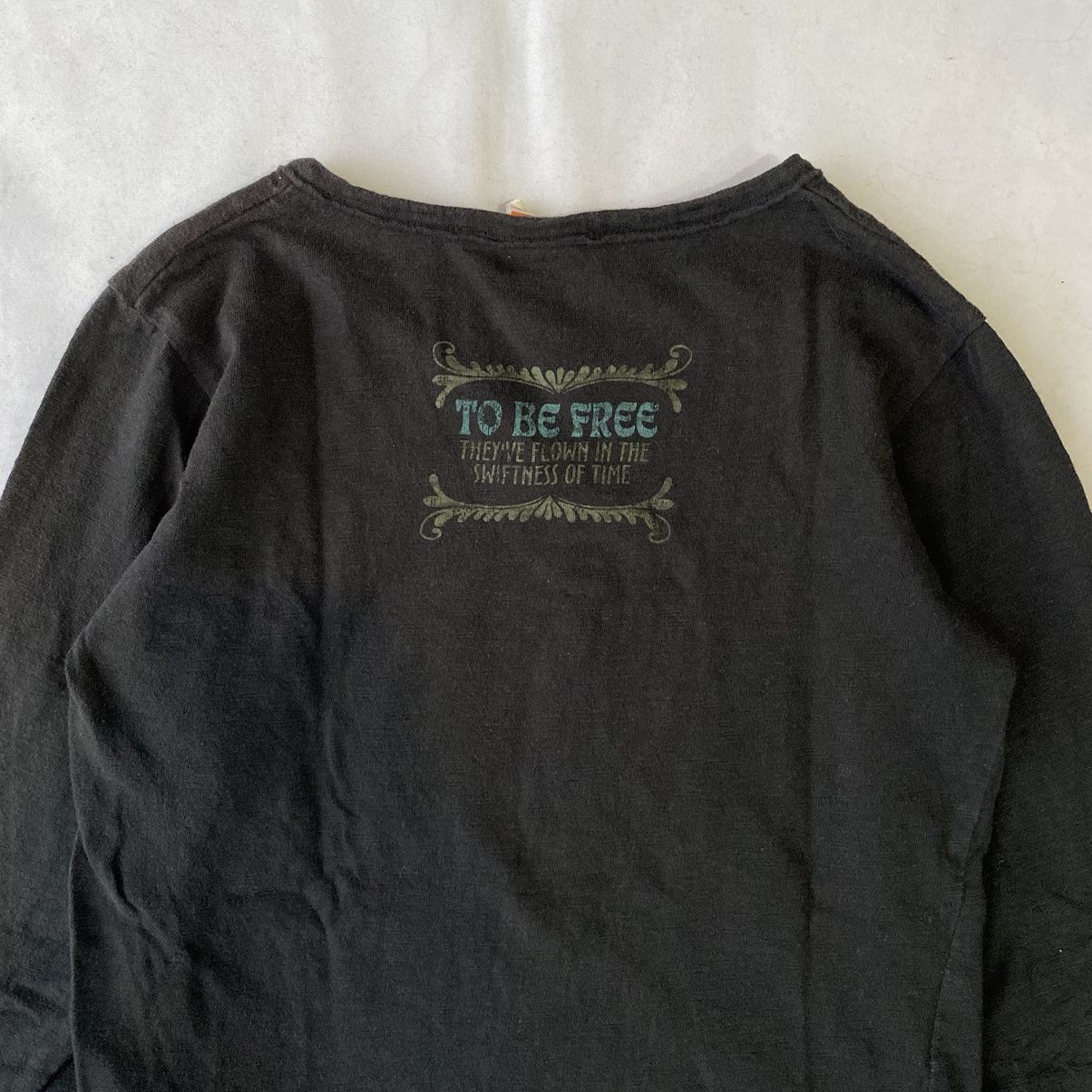 Japanese Brand × Le Grande Bleu (L.G.B.) Japanese Basic Classic Poem Over Dreams Long Sleeve Tees Size US L / EU 52-54 / 3 - 10 Thumbnail