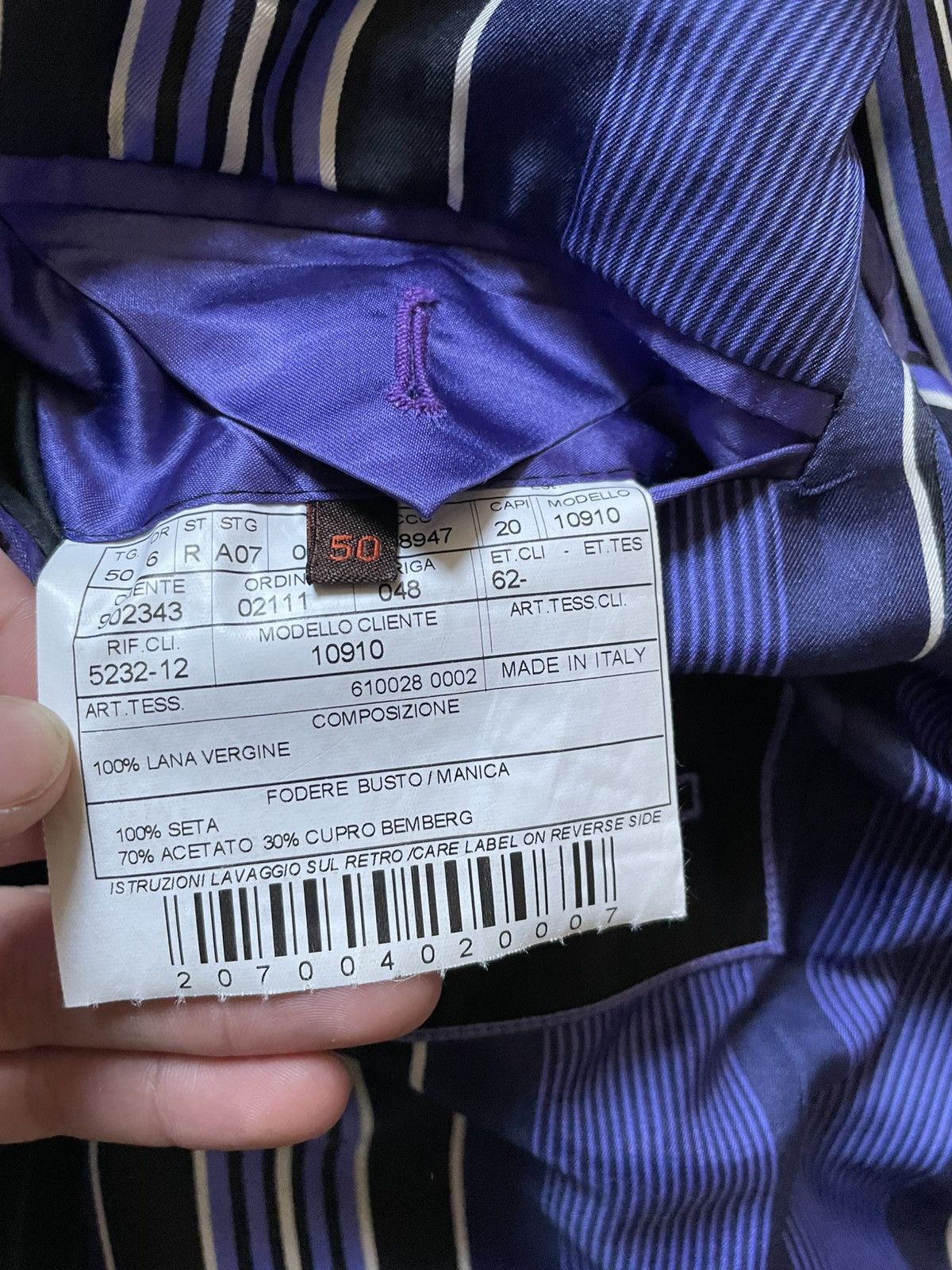 Etro Etro Mens Suit 100% Wool Size 50R Size 50R - 9 Thumbnail
