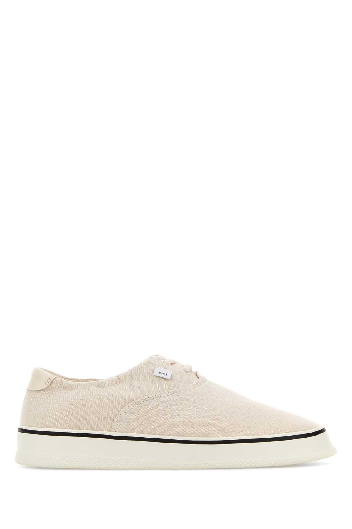 AMI White Canvas Tennis Sneakers Size US 10 / IT 40 - 1 Thumbnail
