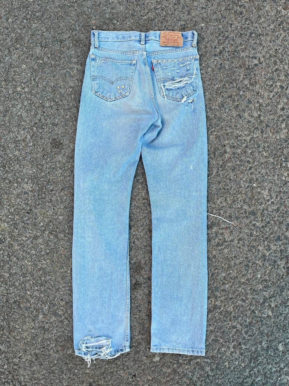 Levi's Vintage Levis 501 Made in USA Distressed Studeed Jeans Size US 29 - 5 Thumbnail
