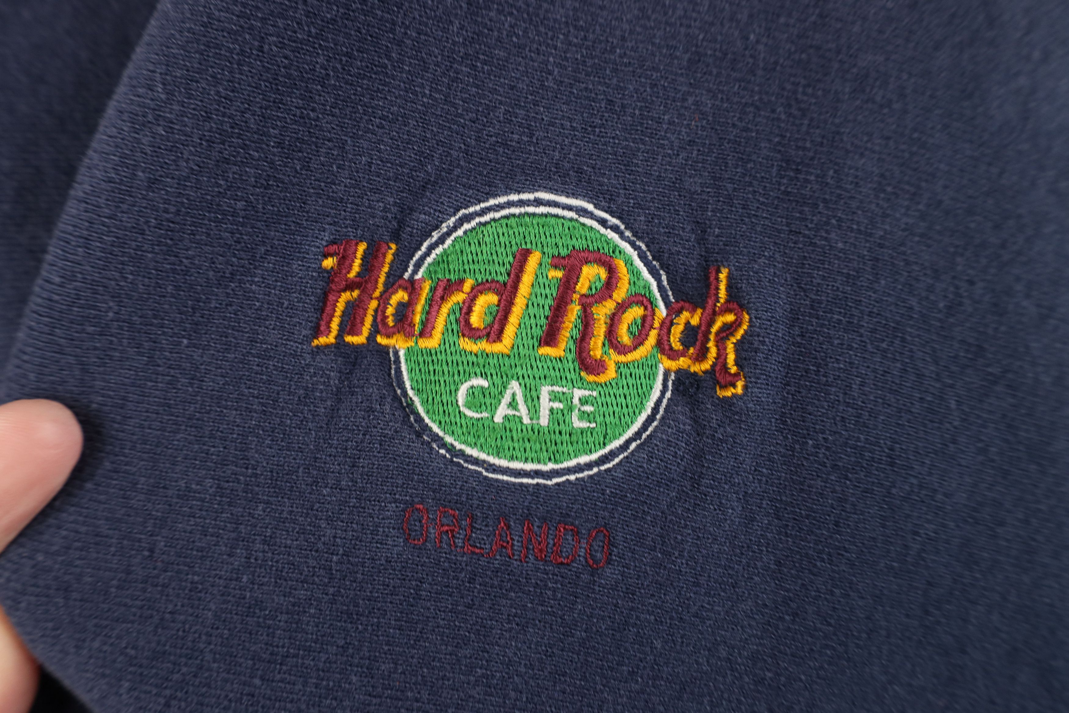 Hard Rock Cafe Vintage 90s Hard Rock Cafe Orlando Reverse Weave Sweatshirt Size US L / EU 52-54 / 3 - 4 Thumbnail