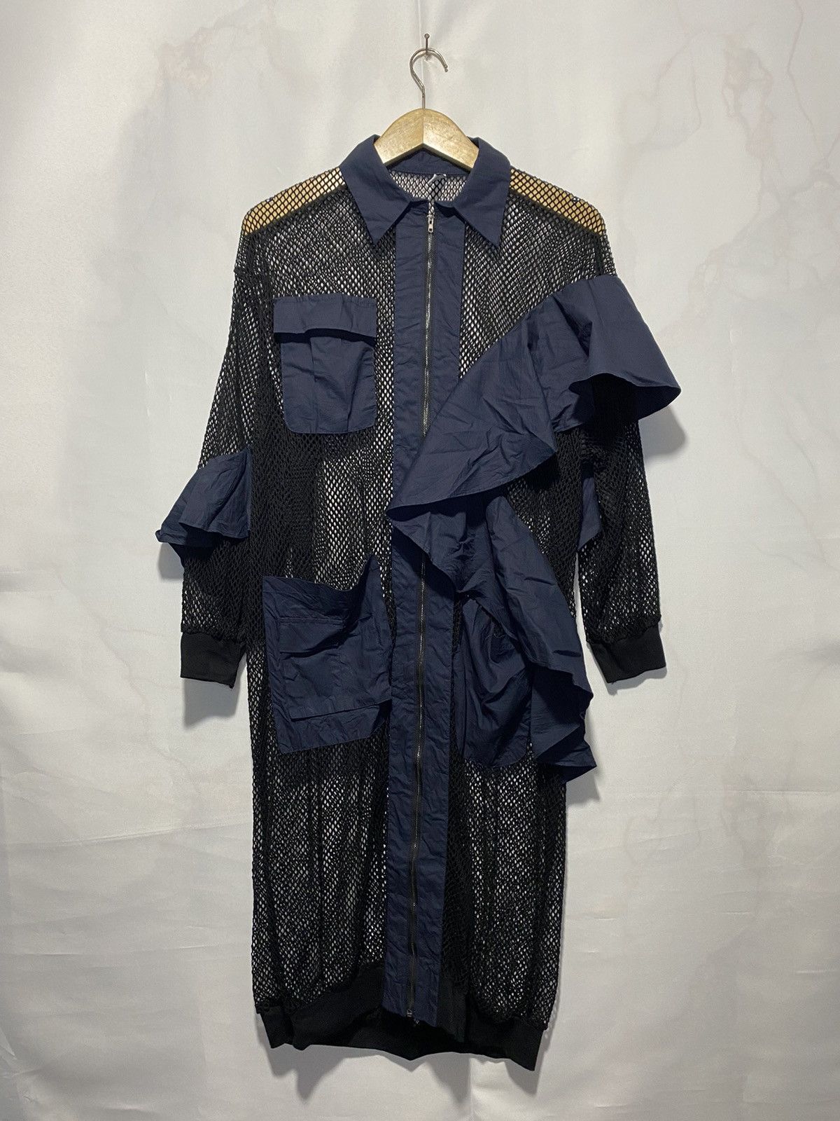 Designer × Japanese Brand × Vintage Vintage C Yard knit mesh transparent Dress women Size L / US 10 / IT 46 - 3 Thumbnail