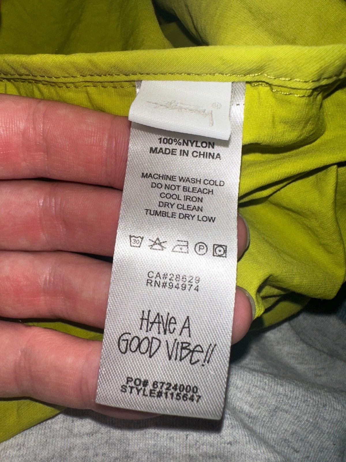 Stussy Stüssy Wave Dye Beach Shell “Slime” – Japan Only Release Size US XL / EU 56 / 4 - 3 Thumbnail