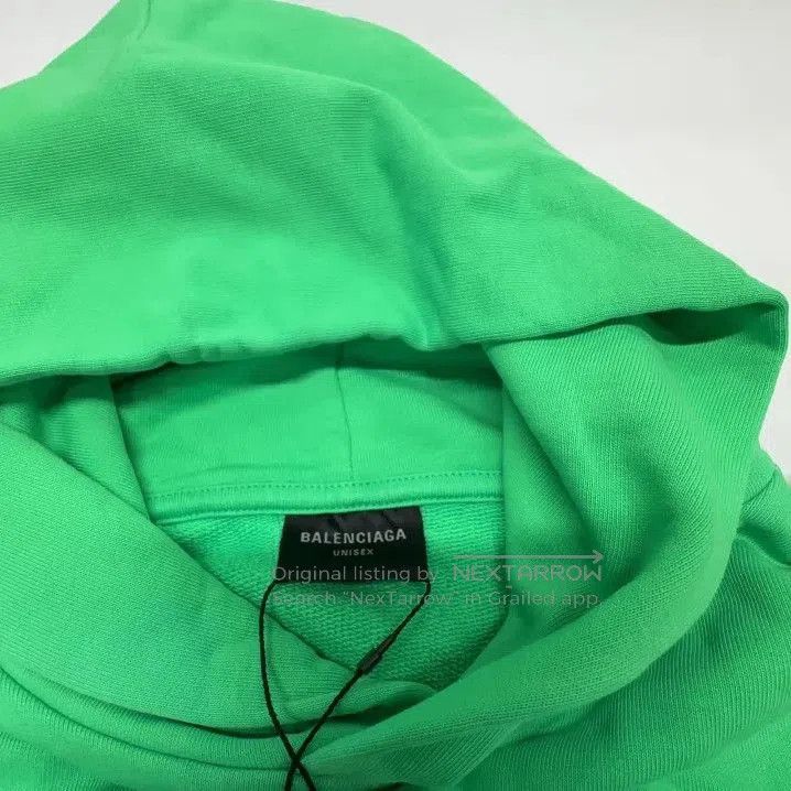 Balenciaga Balenciaga Logo Print Oversized Hoodie in Green. Size US L / EU 52-54 / 3 - 4 Thumbnail