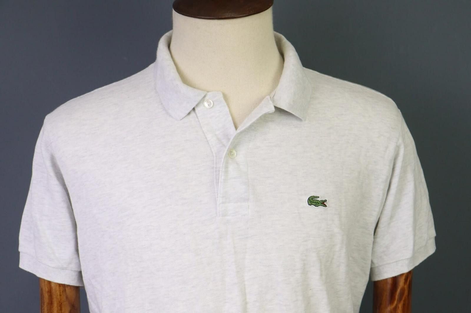 Lacoste Lacoste Classic Fit Gray Short Sleeve Polo Shirt Size 6 / XL Size US XL / EU 56 / 4 - 2 Thumbnail