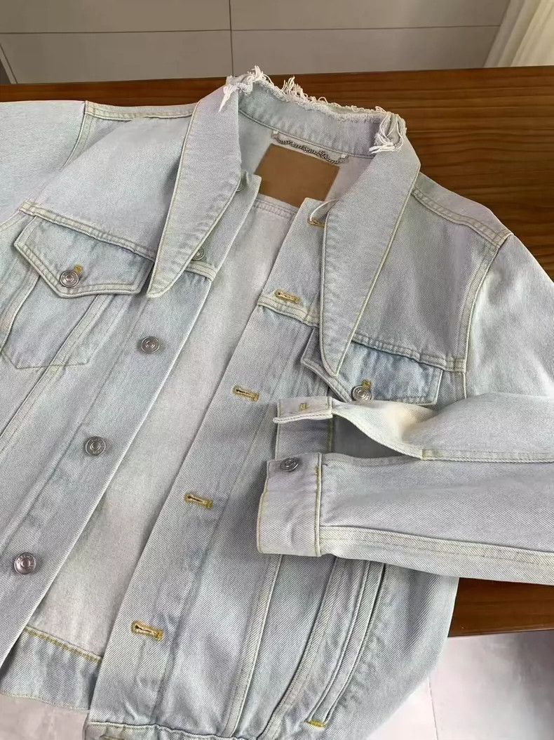 Balenciaga Balenciaga Bow-tie denim jacket 2504-Nextarrow Size XS / US 0-2 / IT 36-38 - 6 Thumbnail