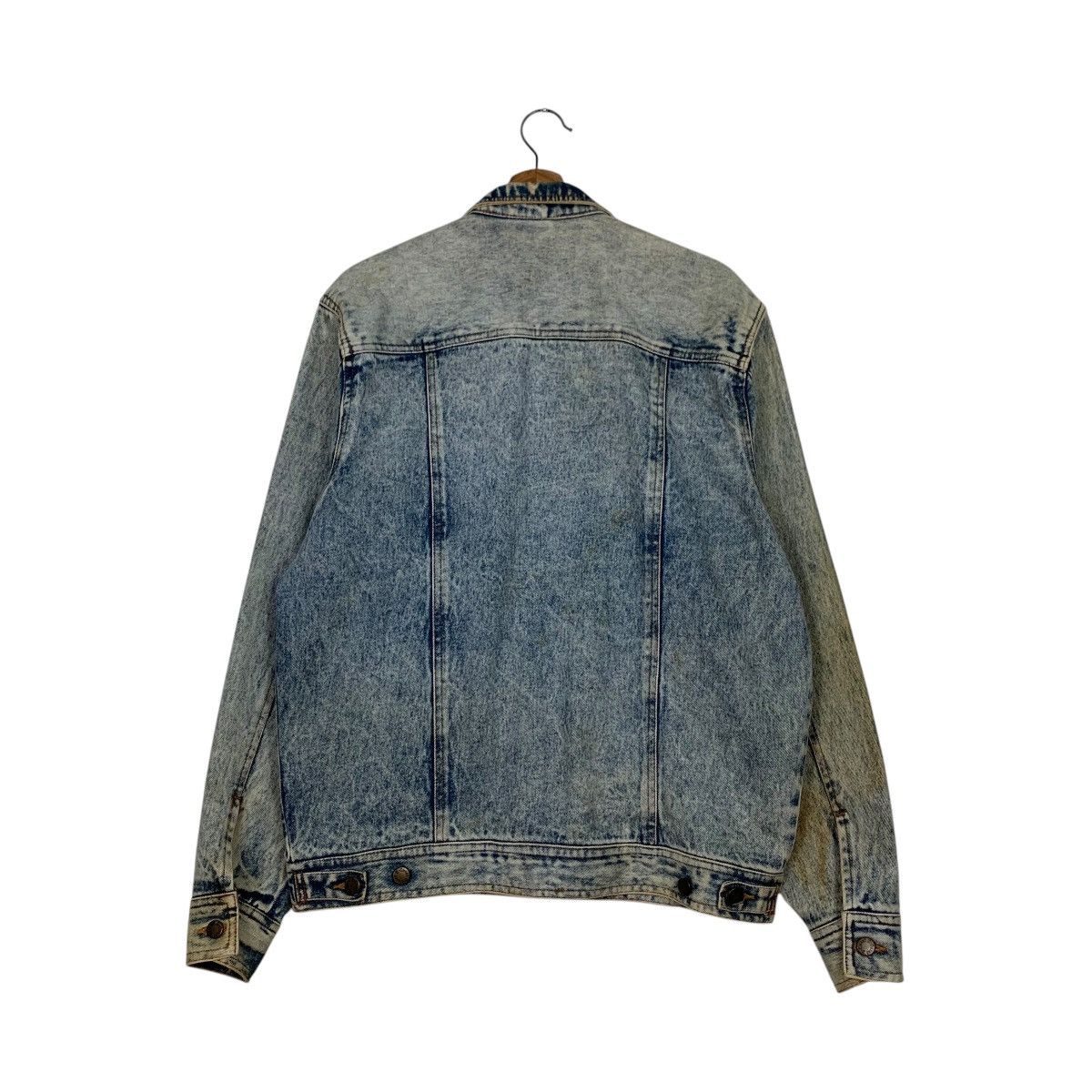 Vintage 90's MECHLIN Stone Wash Trucker Denim Jacket #2498-C112 Size US M / EU 48-50 / 2 - 7 Thumbnail