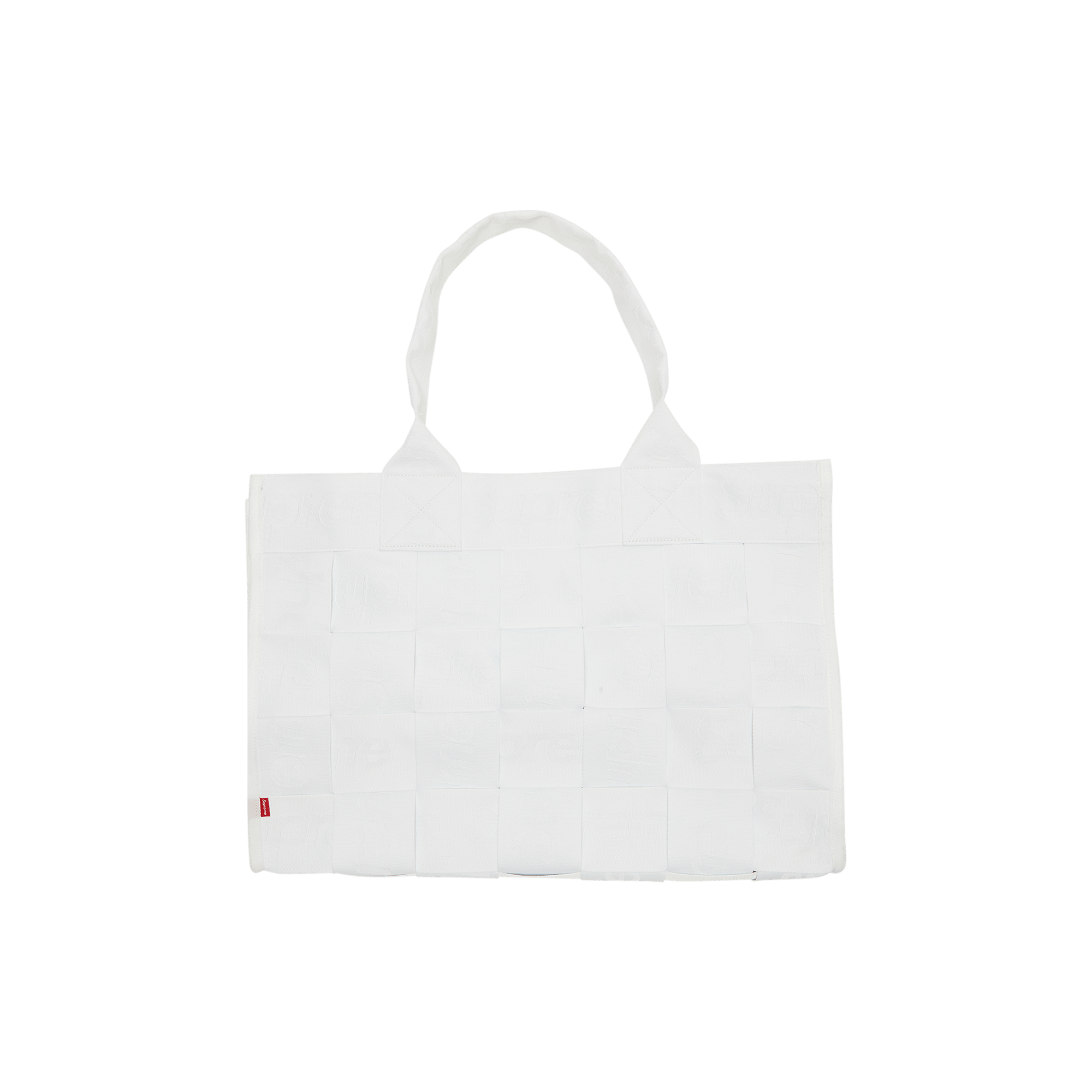 Supreme Supreme Woven Large Tote Bag White | Grailed