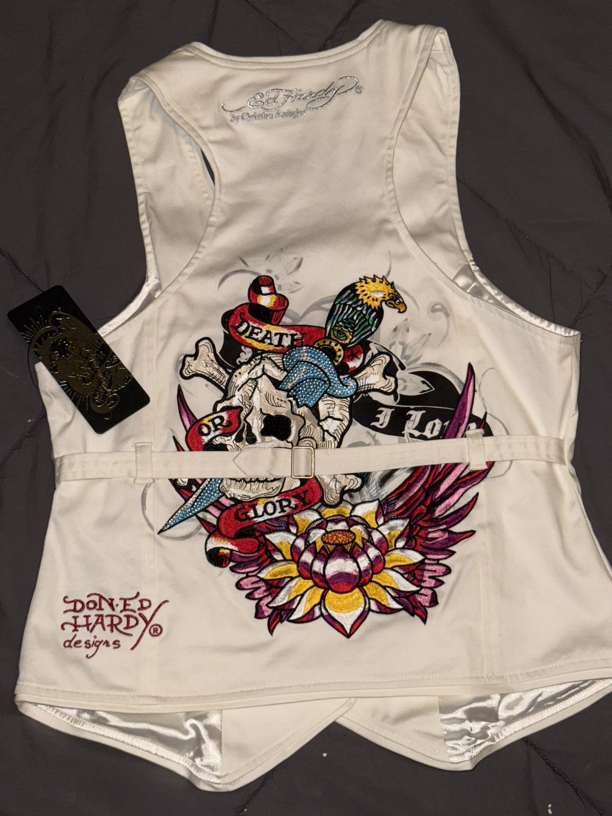 Ed Hardy christian audigier Ed hardy embroidered vest NWT Size M / US 6-8 / IT 42-44 - 2 Thumbnail