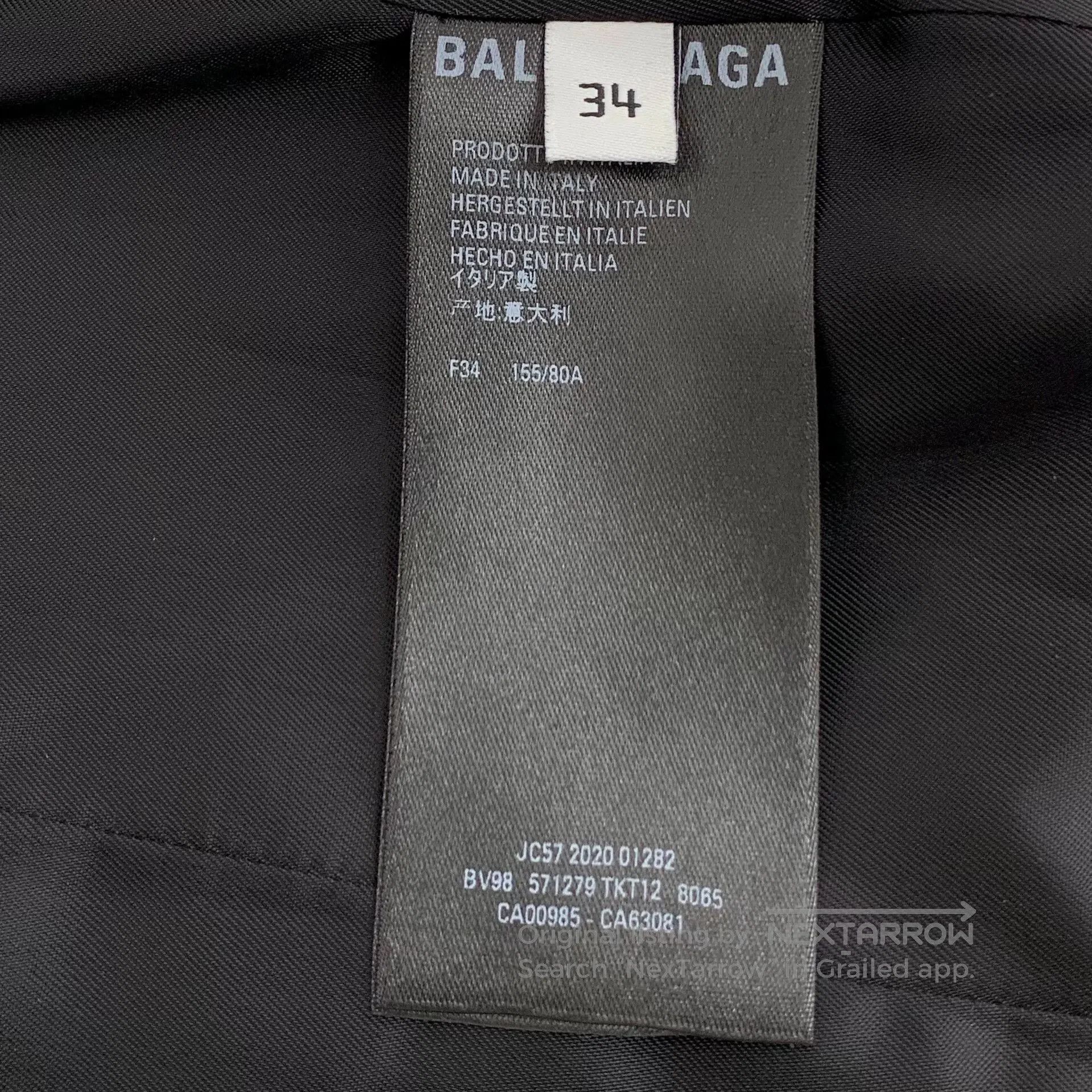 Balenciaga Balenciaga Wool Double-Breasted Blazer. Size XXS / US 00 / IT 34 - 6 Thumbnail