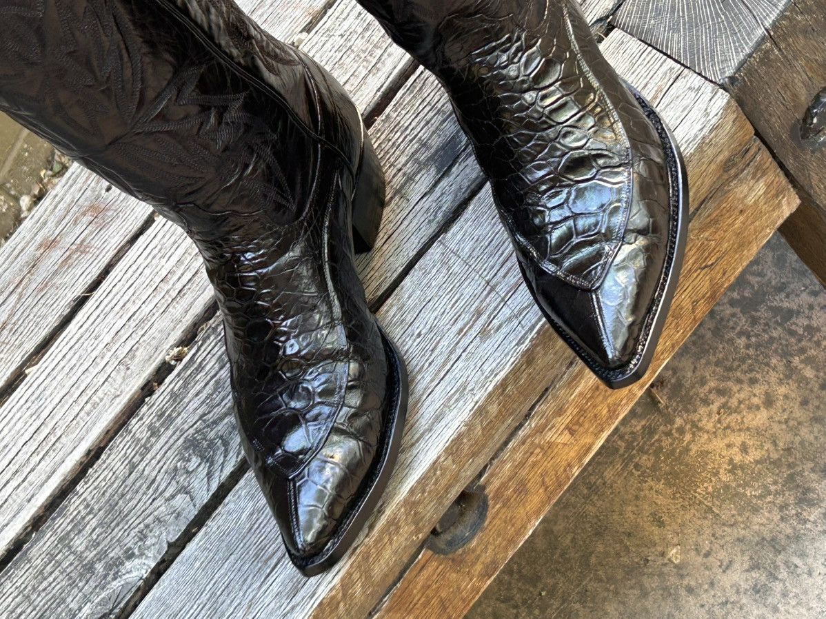 Justin Boots Justin Pre-Ban Genuine Sea Turtle Cowboy Boots Size 9.5 D Size US 9.5 / EU 42-43 - 18 Thumbnail