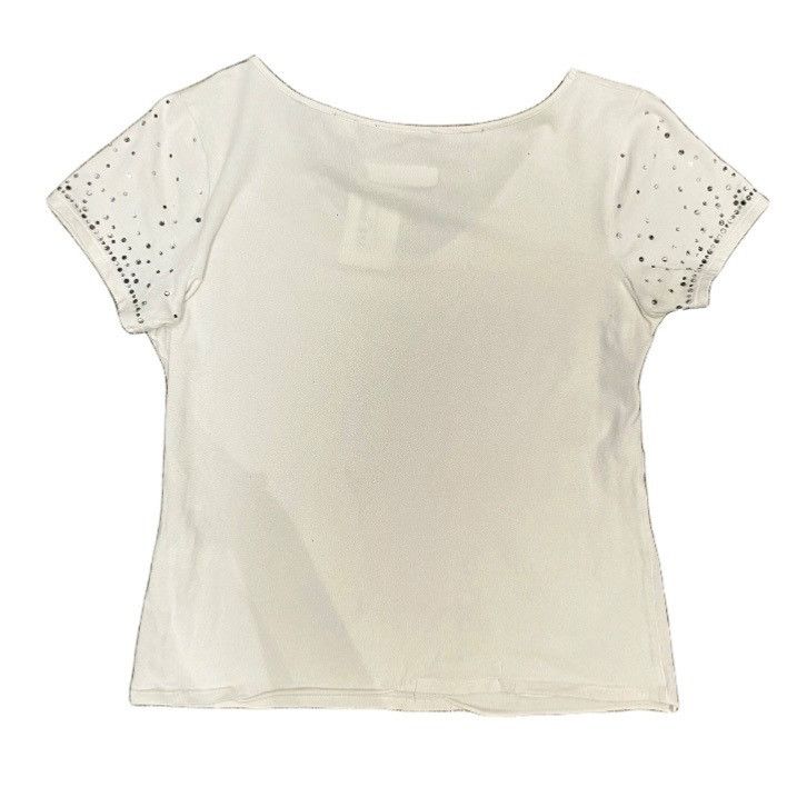 Vintage S | Studio Rhinestone white top Size S / US 4 / IT 40 - 3 Thumbnail