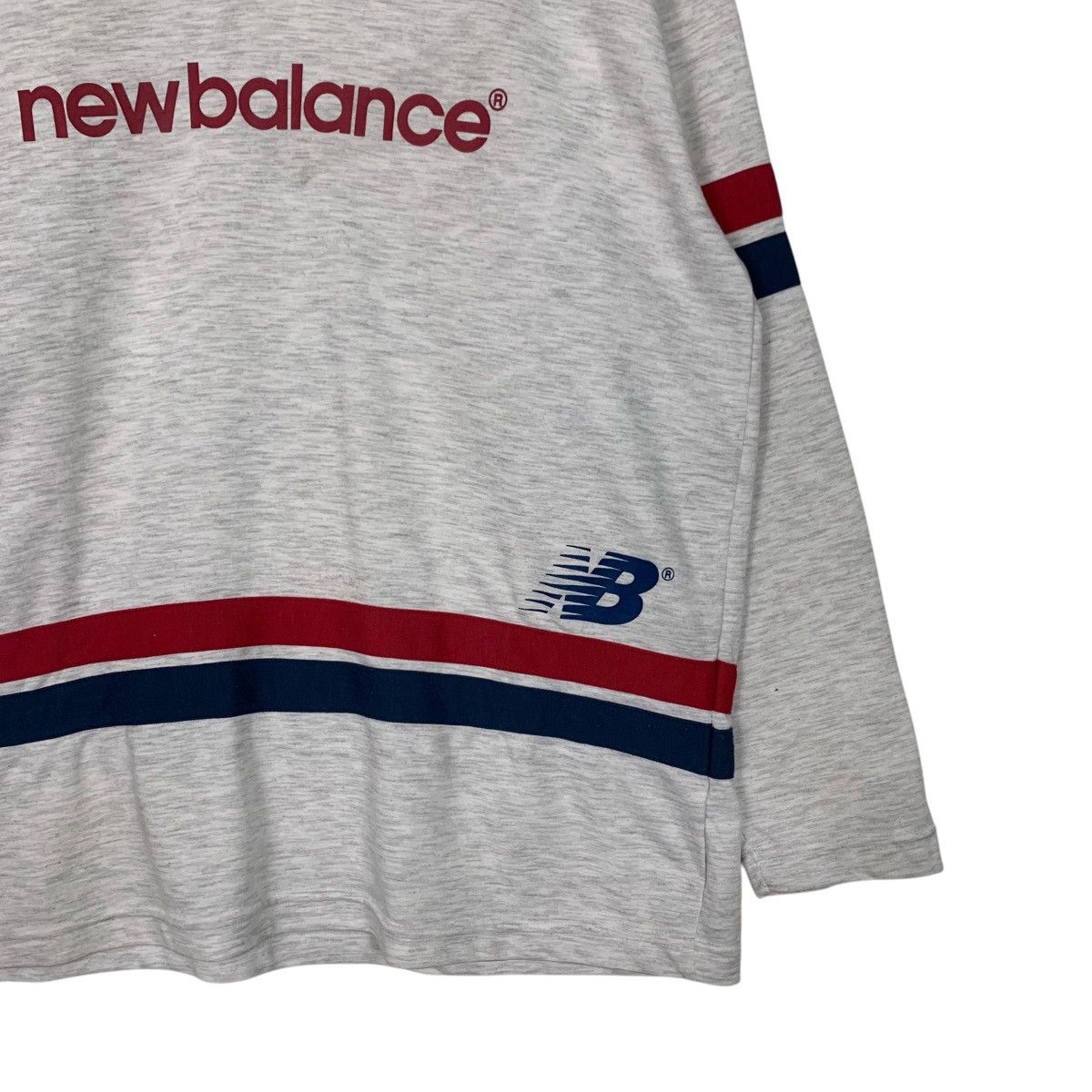 New Balance Vintage 90's NEW BALANCE V Neck Long Sleeve Shirt #2493-C112 Size US L / EU 52-54 / 3 - 8 Thumbnail