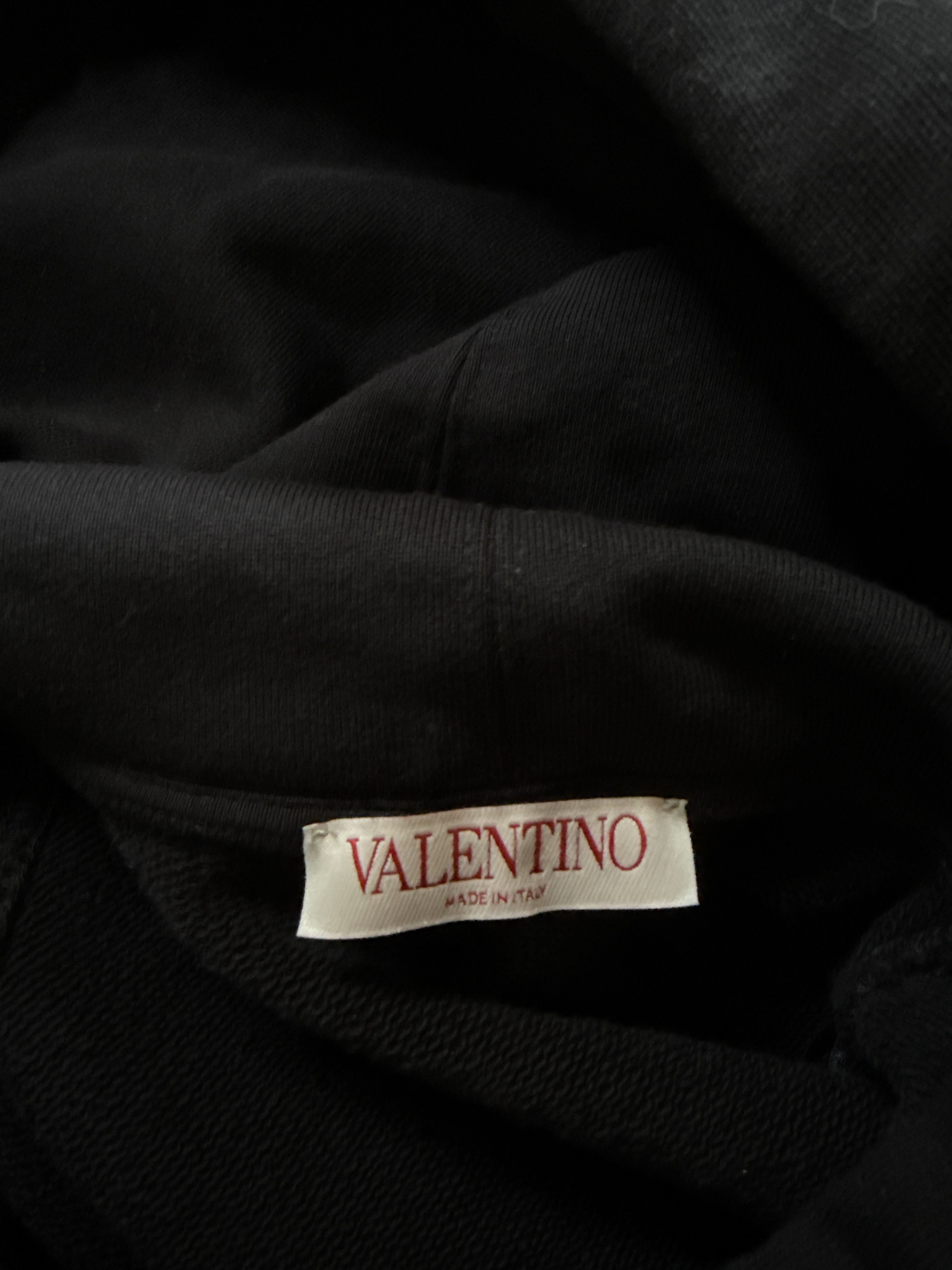 Valentino Valentino Black Cotton Hoodie Size US S / EU 44-46 / 1 - 6 Thumbnail