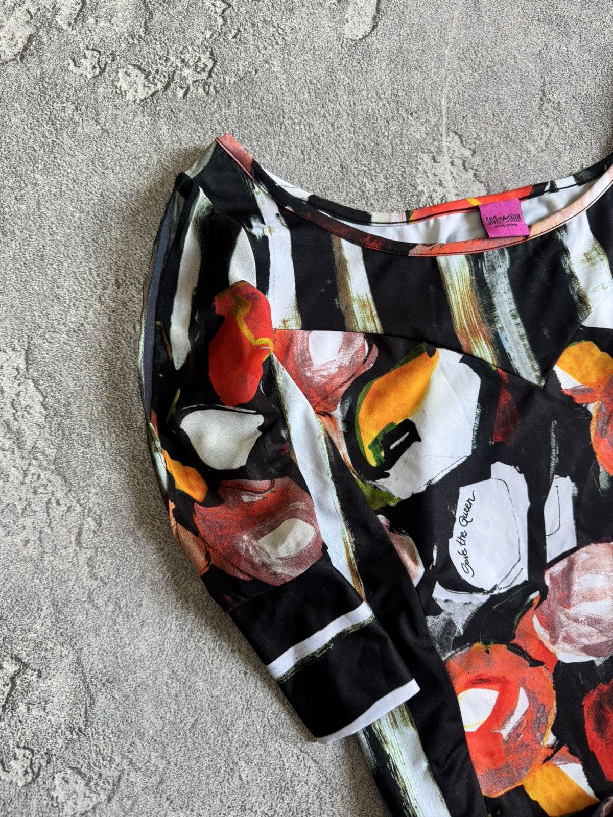 Designer Save the Queen S all printed top blouse shirt Avantgarde Size S / US 4 / IT 40 - 2 Thumbnail