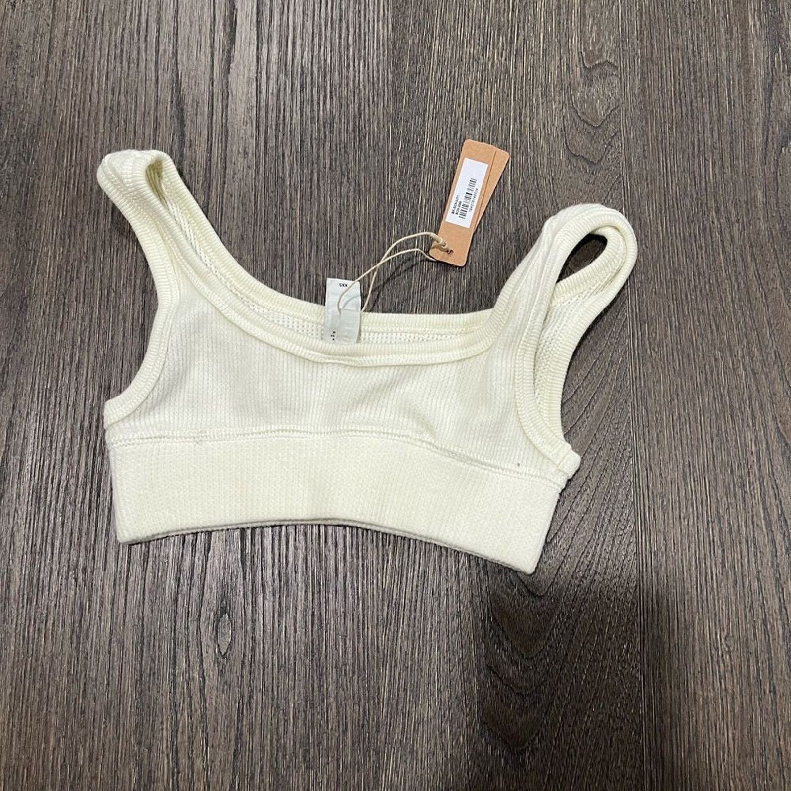 SKIMS NWT Skims Waffle Scoop Bralette Bone - Size XXS Size XXS / US 00 / IT 34 - 4 Thumbnail