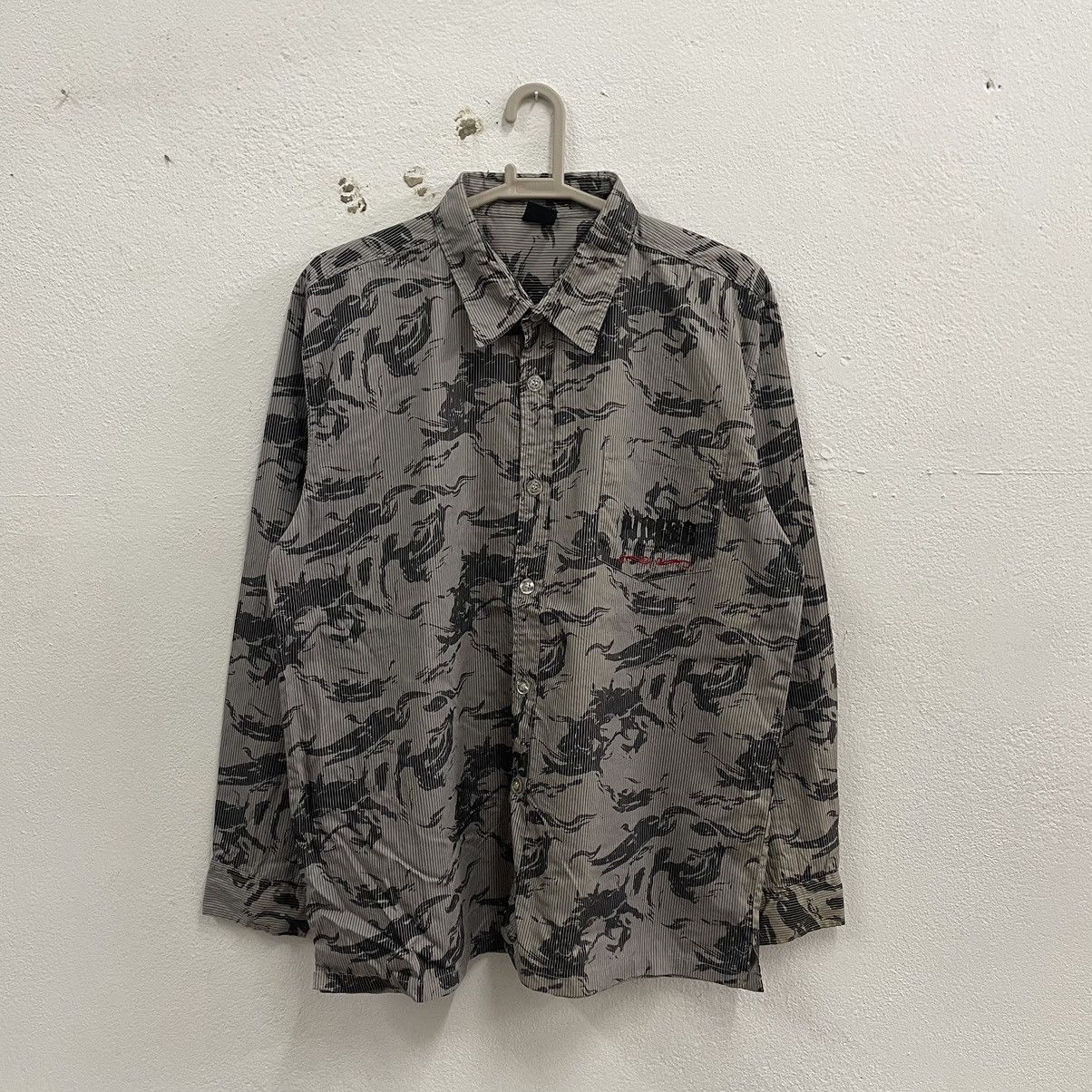 Japanese Brand × Vintage 🔥🇯🇵Underground Incident Motive Big Logo Buttons Shirts Size US L / EU 52-54 / 3 - 2 Thumbnail