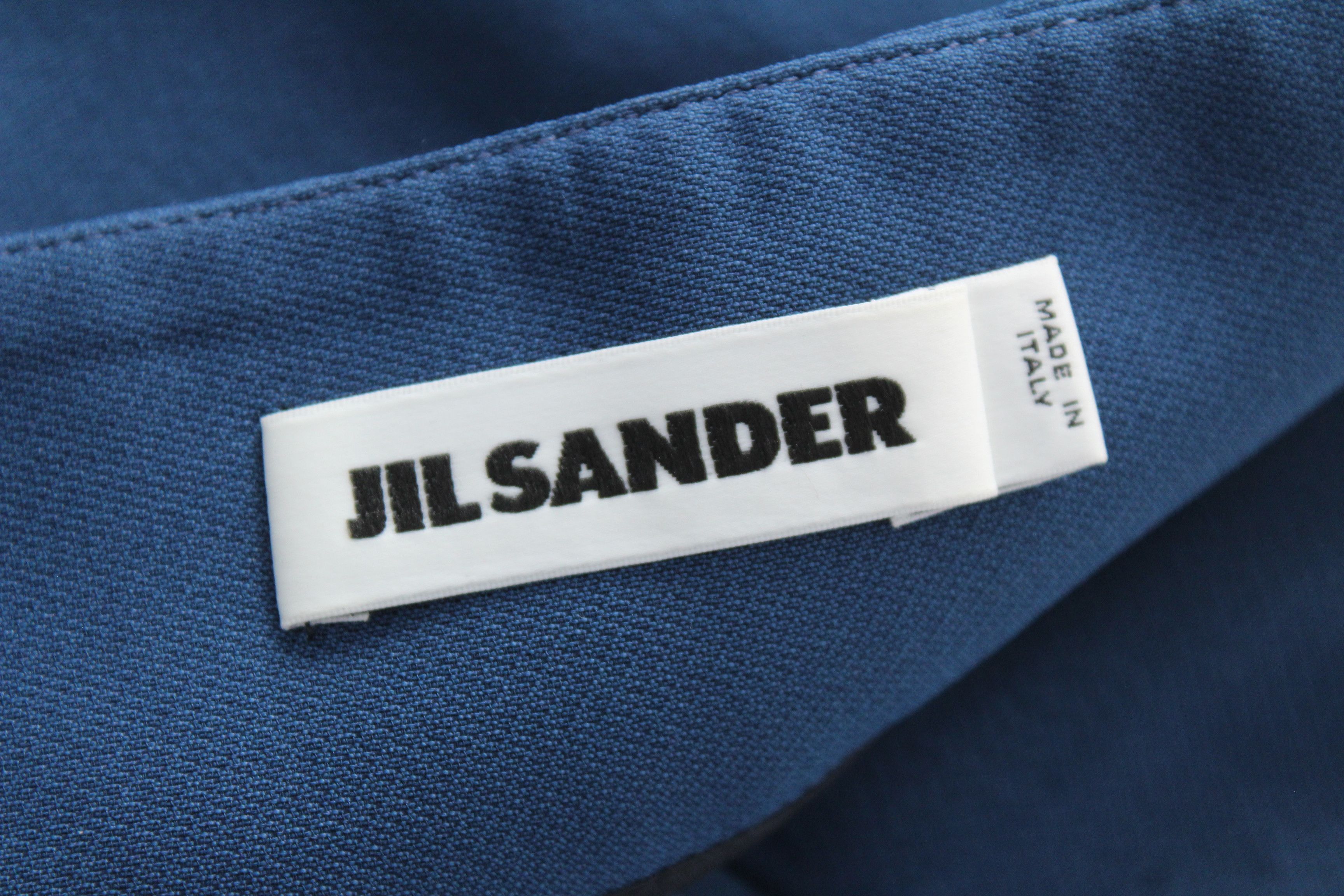 Jil Sander Jil Sander 2015 Silk Blend Wrap Mini Skirt Blue IT 38 Size 26" / US 2 / IT 38 - 6 Thumbnail