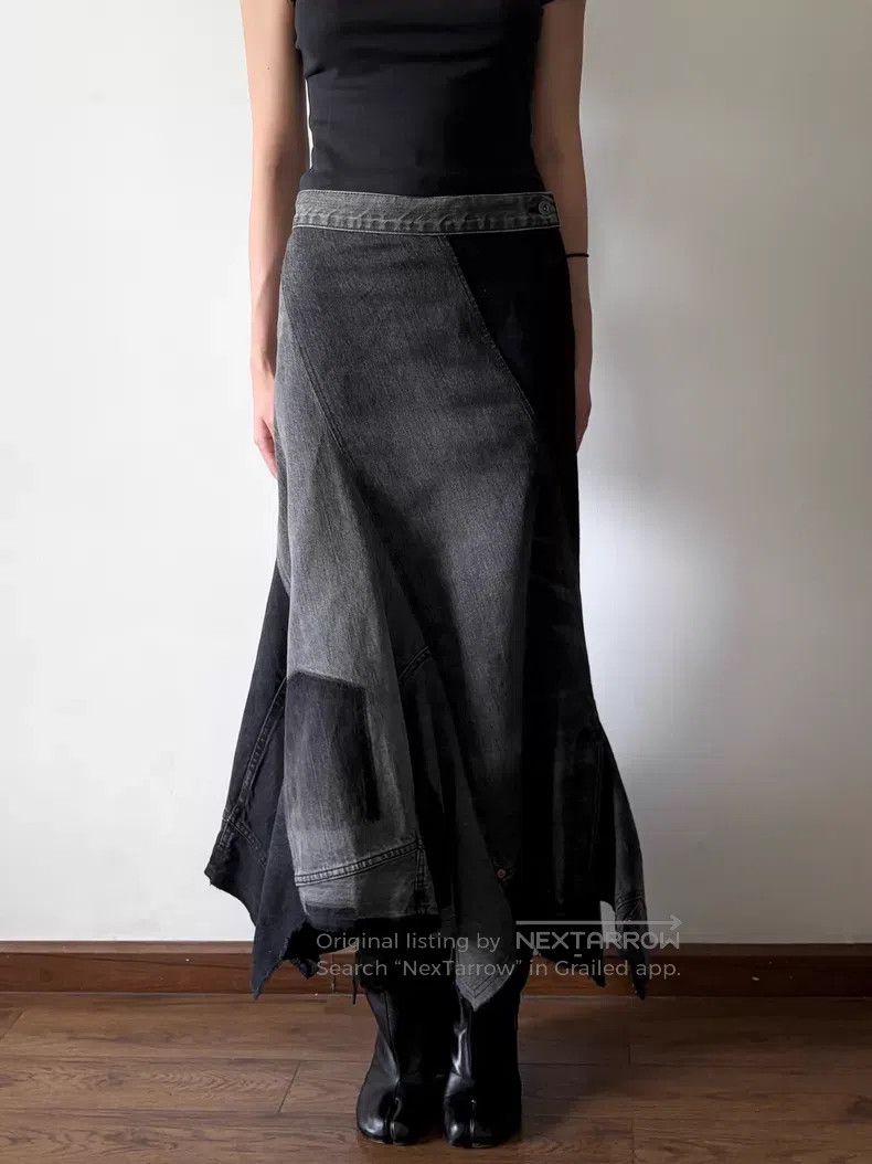 Junya Watanabe Junya Watanabe Size XS Deconstructed Denim Fish Tail Skirt Size 23" - 4 Thumbnail