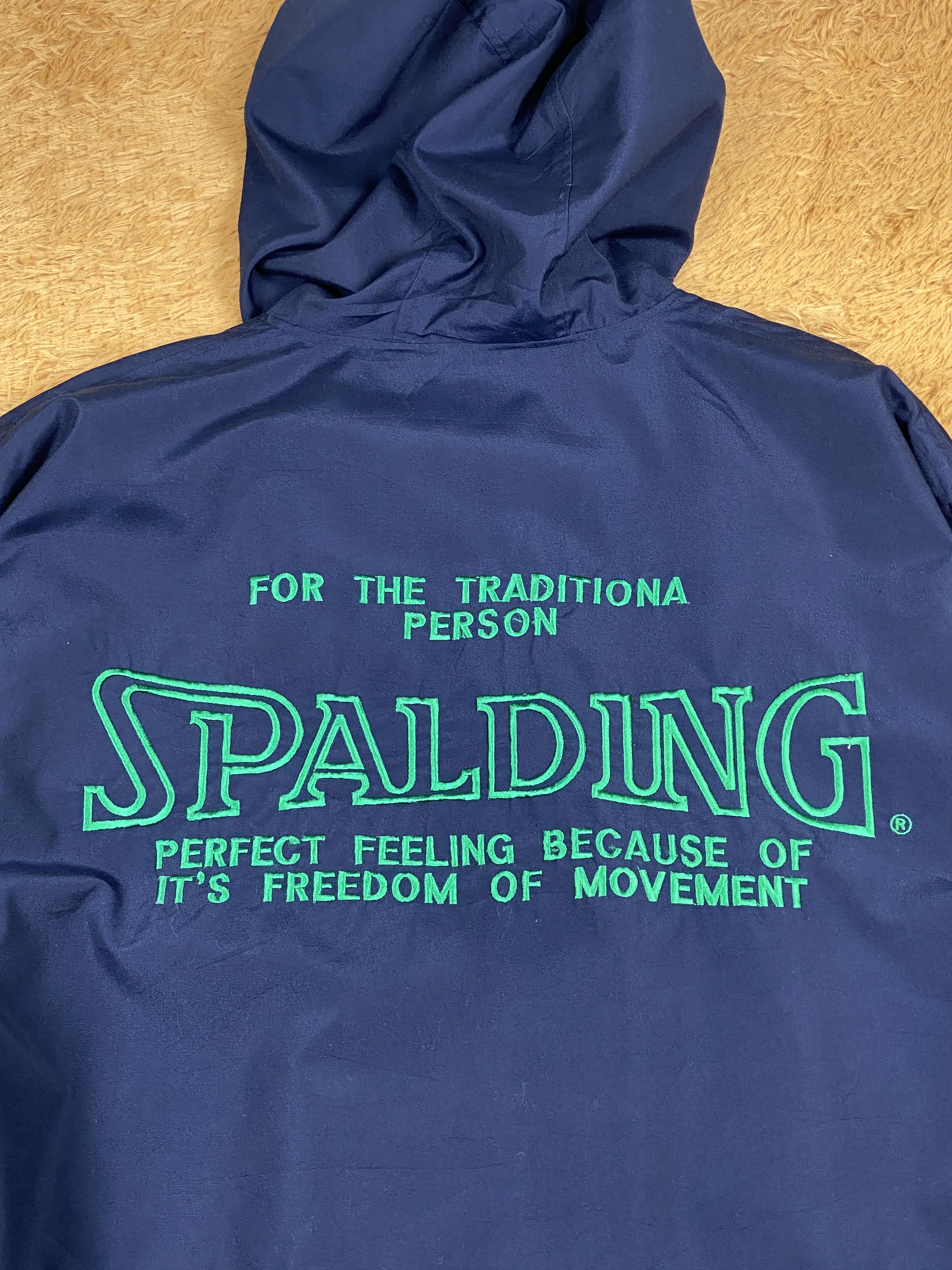 Spalding Vintage Spalding Hoodie Long Jacket Parkas J1705 Size US L / EU 52-54 / 3 - 6 Thumbnail