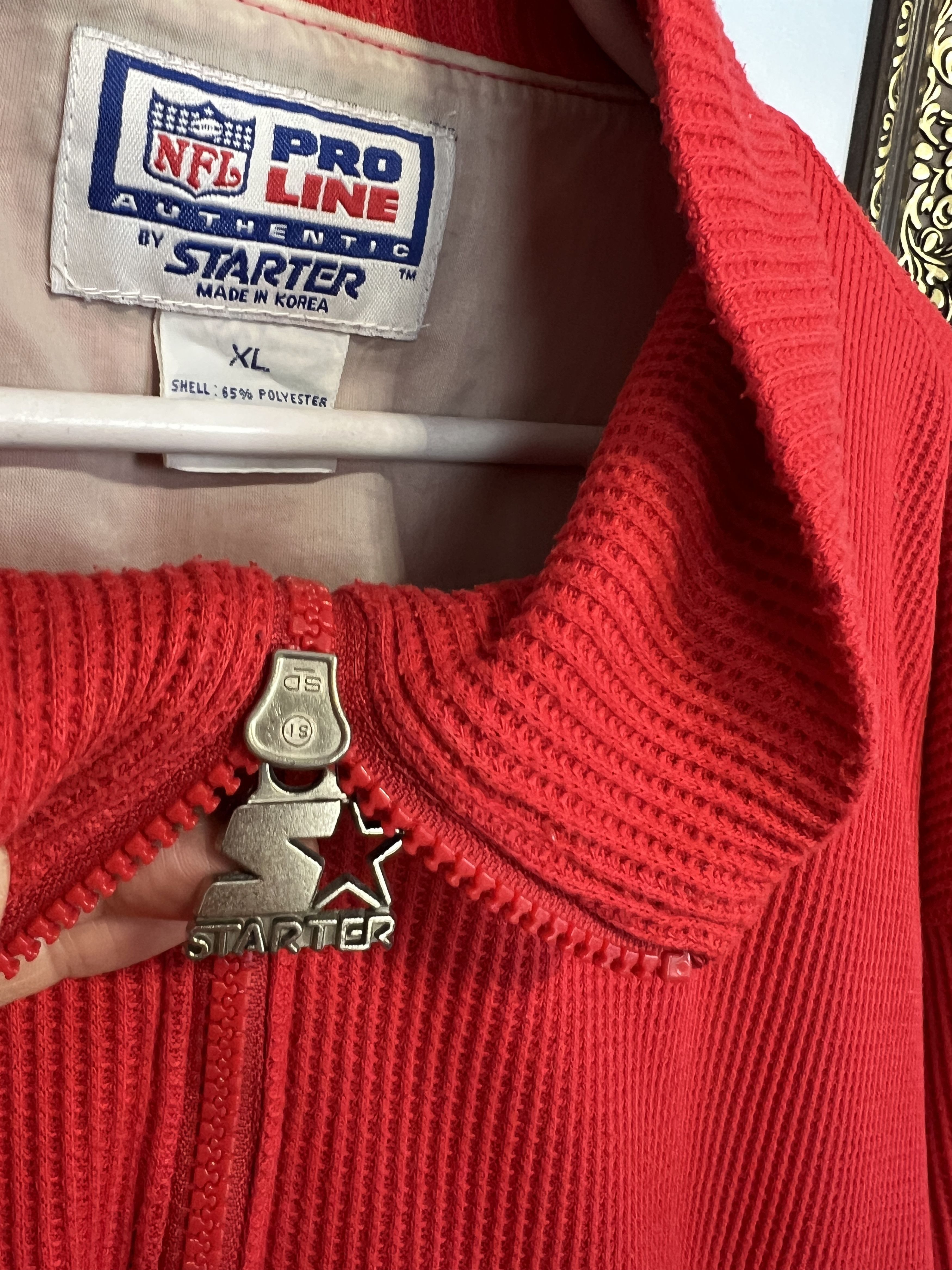 Starter Vintage 90's San Francisco 49ers NFL Jacket Track Top Size US XL / EU 56 / 4 - 4 Thumbnail