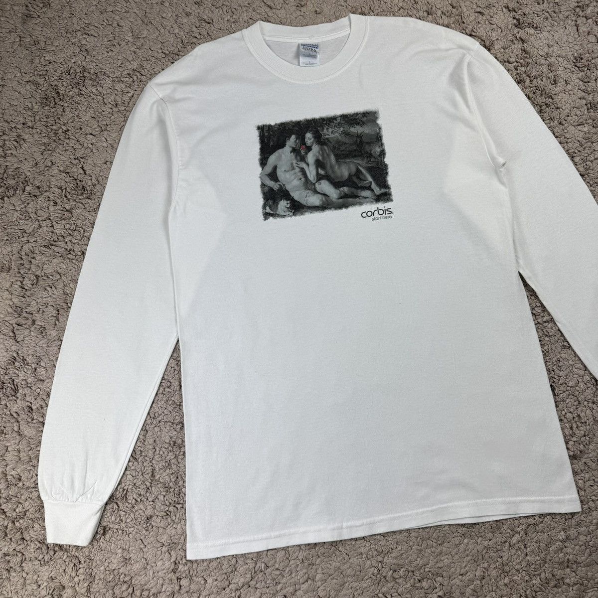 Vintage Vintage Art The Fall of Man Graphic Photo T-shirt Size US L / EU 52-54 / 3 - 3 Thumbnail