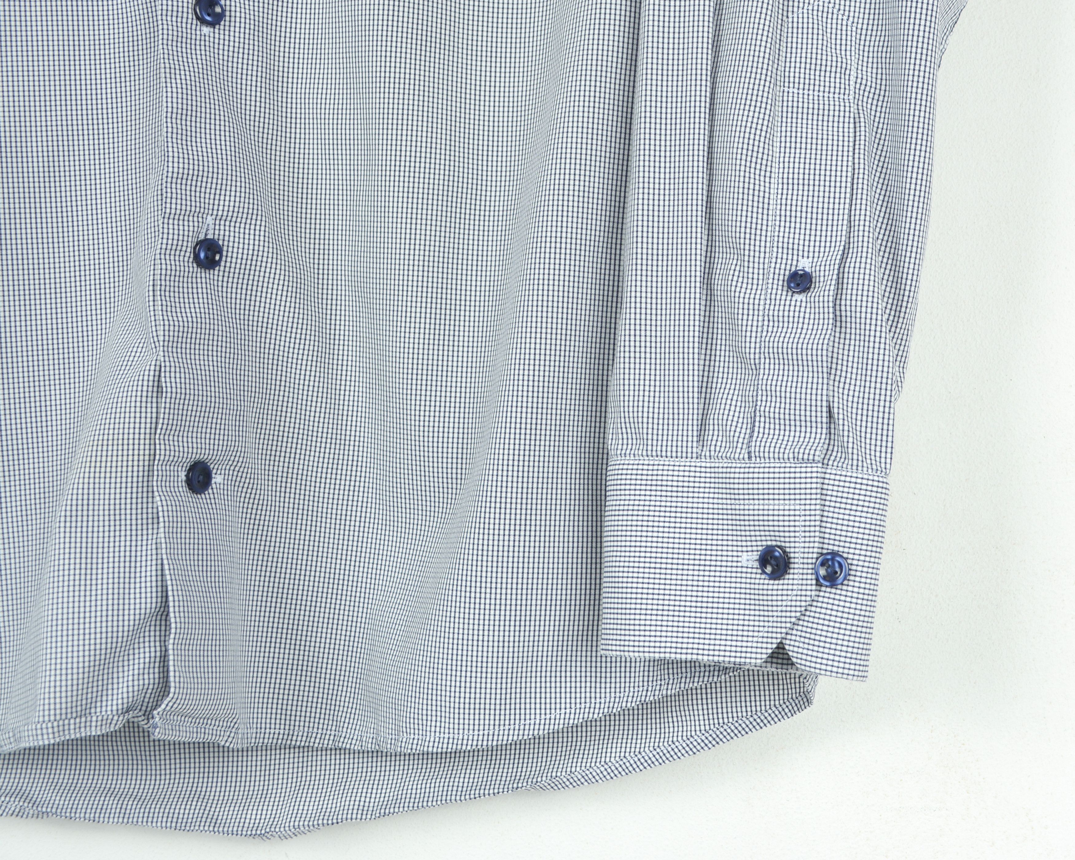Eton Men 15 1/2" Size 39 Slim Fit Formal Single Cuffs Shirt Check Size US M / EU 48-50 / 2 - 3 Thumbnail