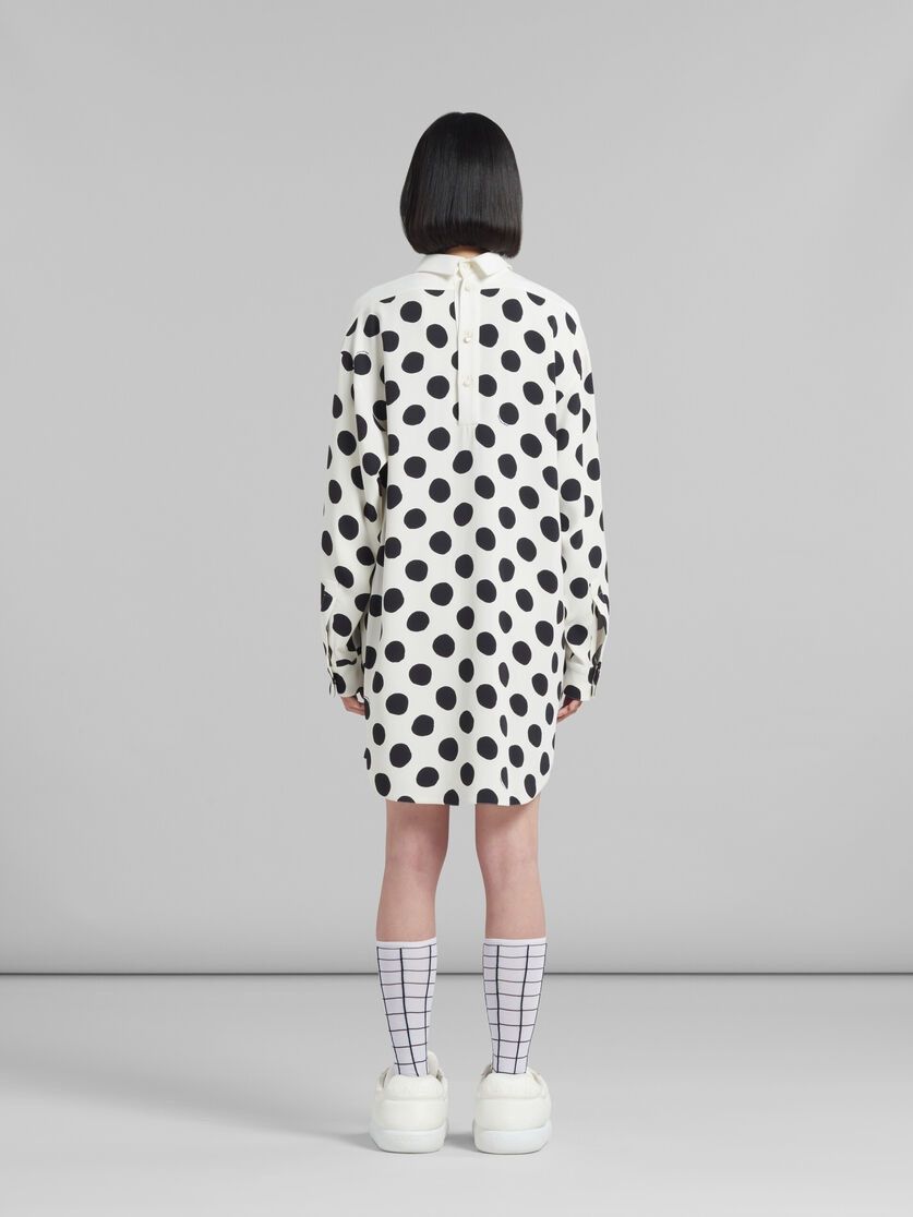Marni o1y1025 Mini Dress in White/Black Size M / US 6-8 / IT 42-44 - 5 Thumbnail