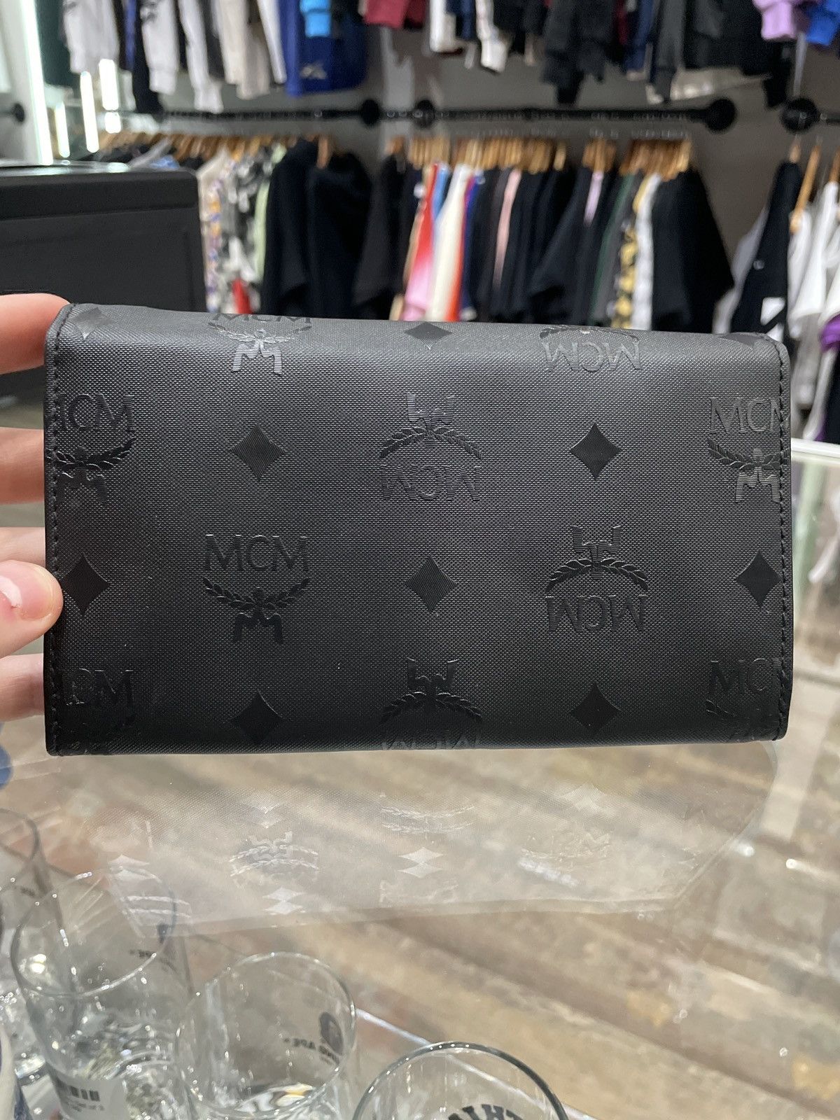 MCM MCM Black Nylon Printed Continental Long Wallet Size ONE SIZE - 2 Thumbnail