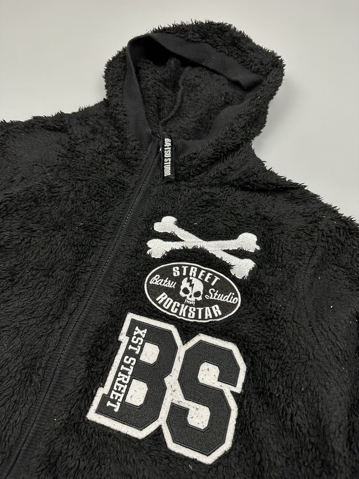 Japanese Brand Batsu Studio Skull Fleece Zipper Hoodie Size US M / EU 48-50 / 2 - 4 Thumbnail
