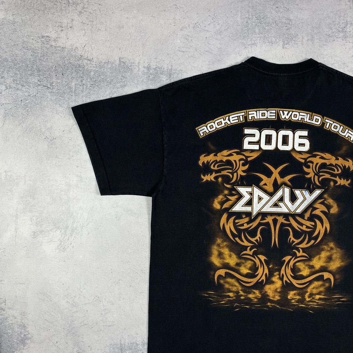 Band Tees Vintage Edguy “Rocket Ride” Tour Rock Band T shirt 2006 Size US L / EU 52-54 / 3 - 15 Thumbnail