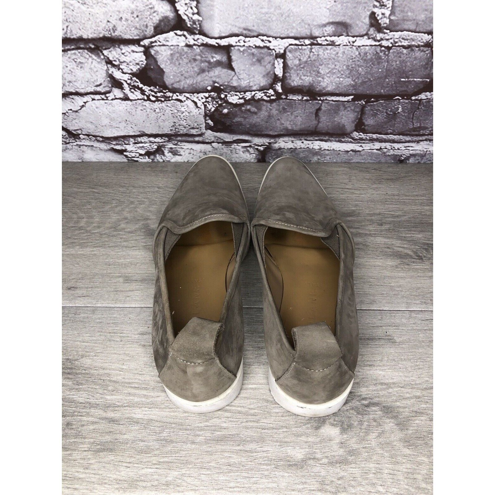 Everlane Everlane Gray Suede Almond Toe Slip On Casual Loafer Shoes W Size US 6 / IT 36 - 5 Thumbnail