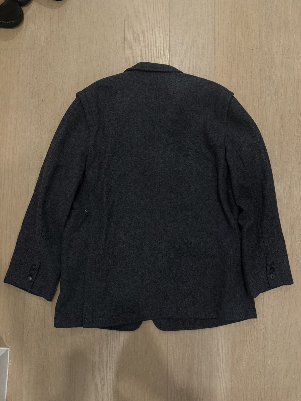 7115 by Szeki 7115 by Szeki Charcoal Oversized Blazer (Wool) Size 44L - 2 Thumbnail