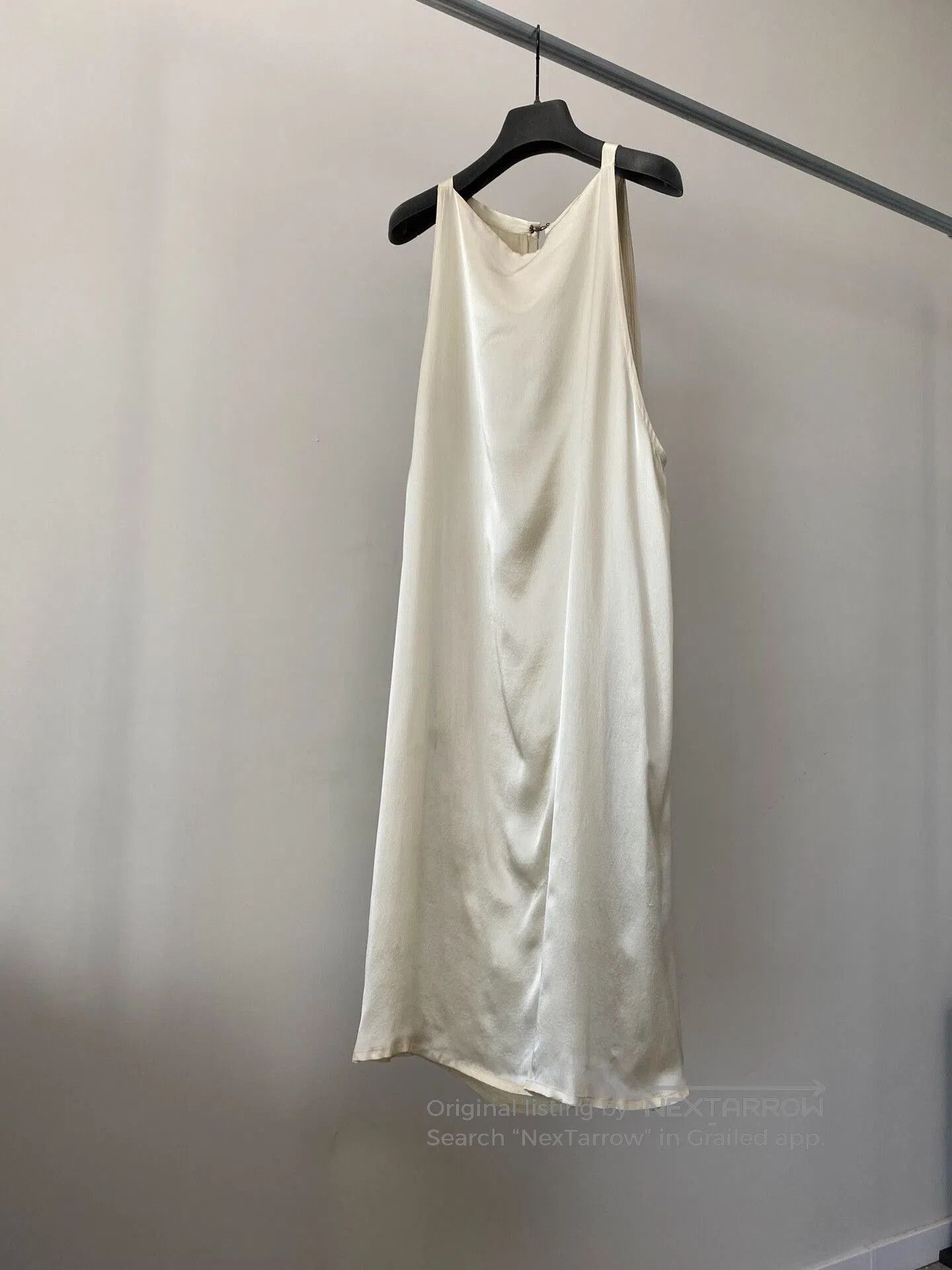 Ann Demeulemeester Ann Demeulemeester Ivory Silk Satin Dress. Size S / US 4 / IT 40 - 1 Thumbnail