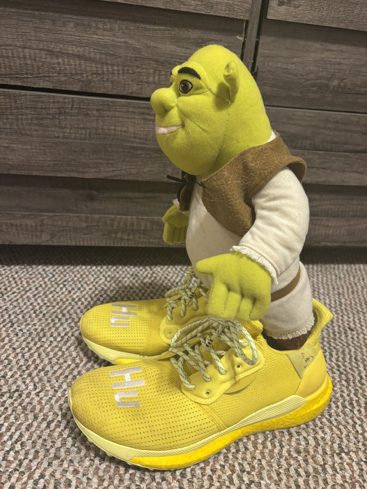 Adidas × Humanrace × Pharrell Adidas x Pharrell Solar Hu Glide Bright Yellow Size 9 Size US 9 / EU 42 - 5 Thumbnail