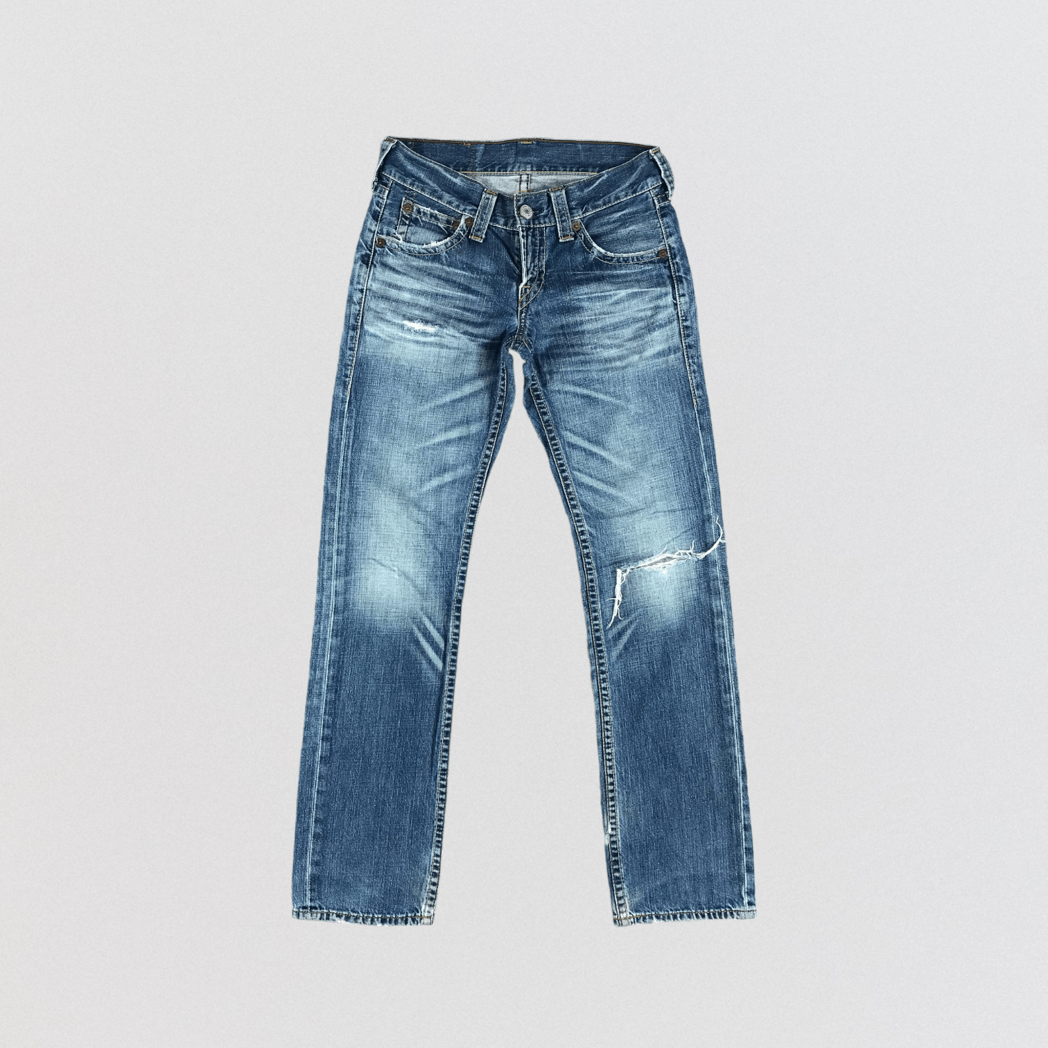 Levi's × Vintage Vintage Blue Wash Levis 502 Jeans-JM2699 Size US 31 - 1 Thumbnail